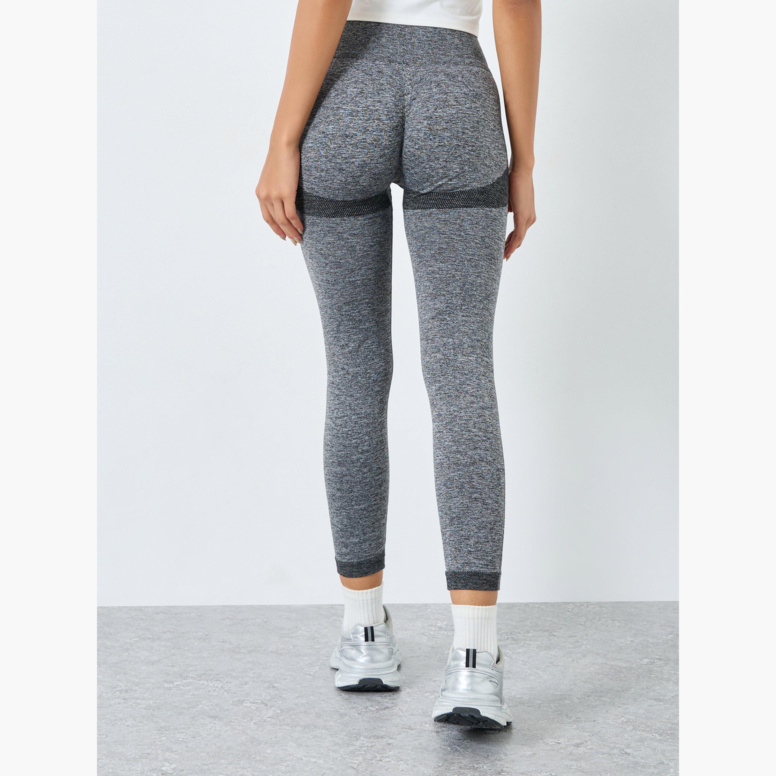 ستايلي - ليقنز/ فيزون جاكار تونال بدون درزات-women-clothing-sportswearandactivewear-bottoms-leggings-image-4