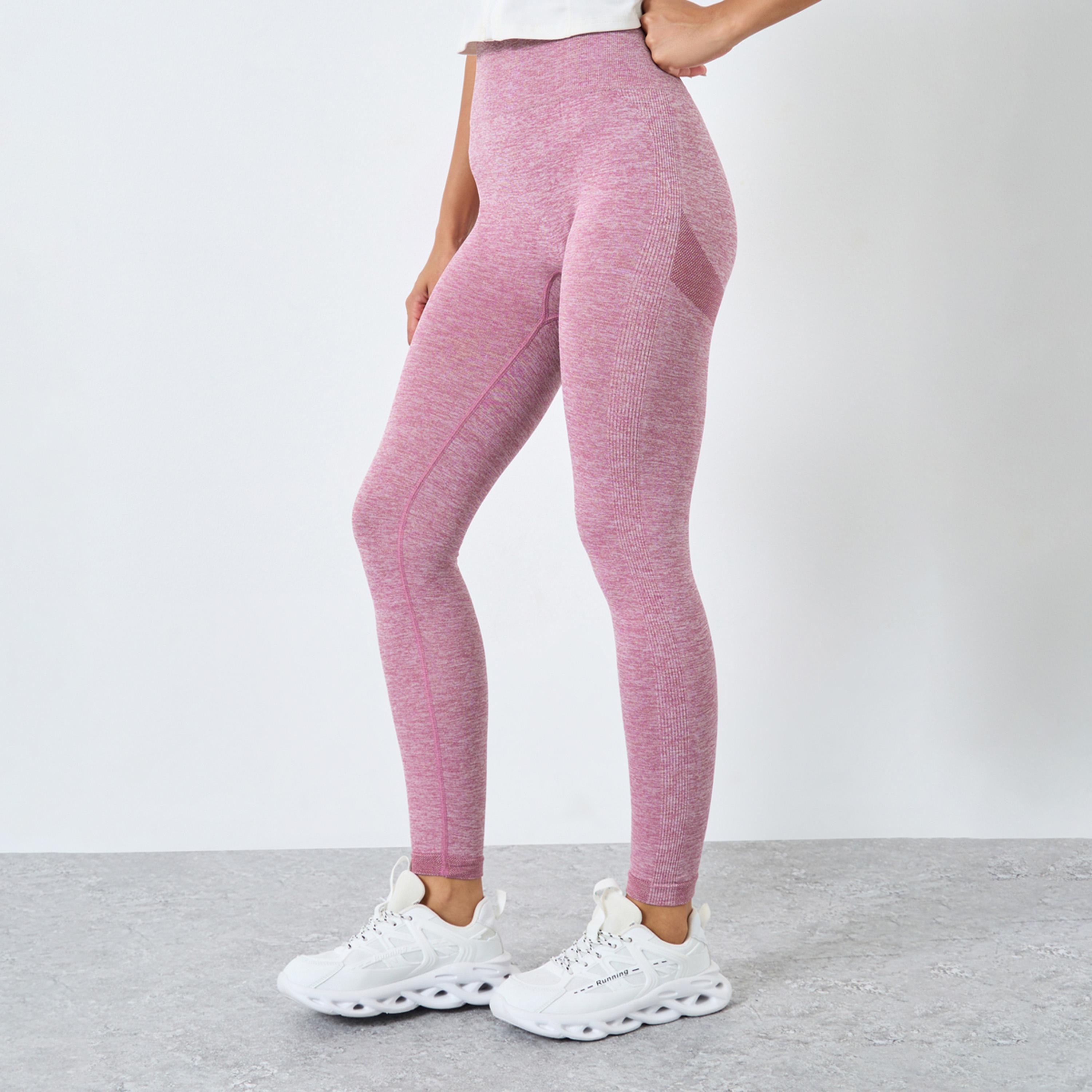 Styli Seamless Tonal Jacquard Leggings-women-clothing-sportswearandactivewear-bottoms-leggings-image-1