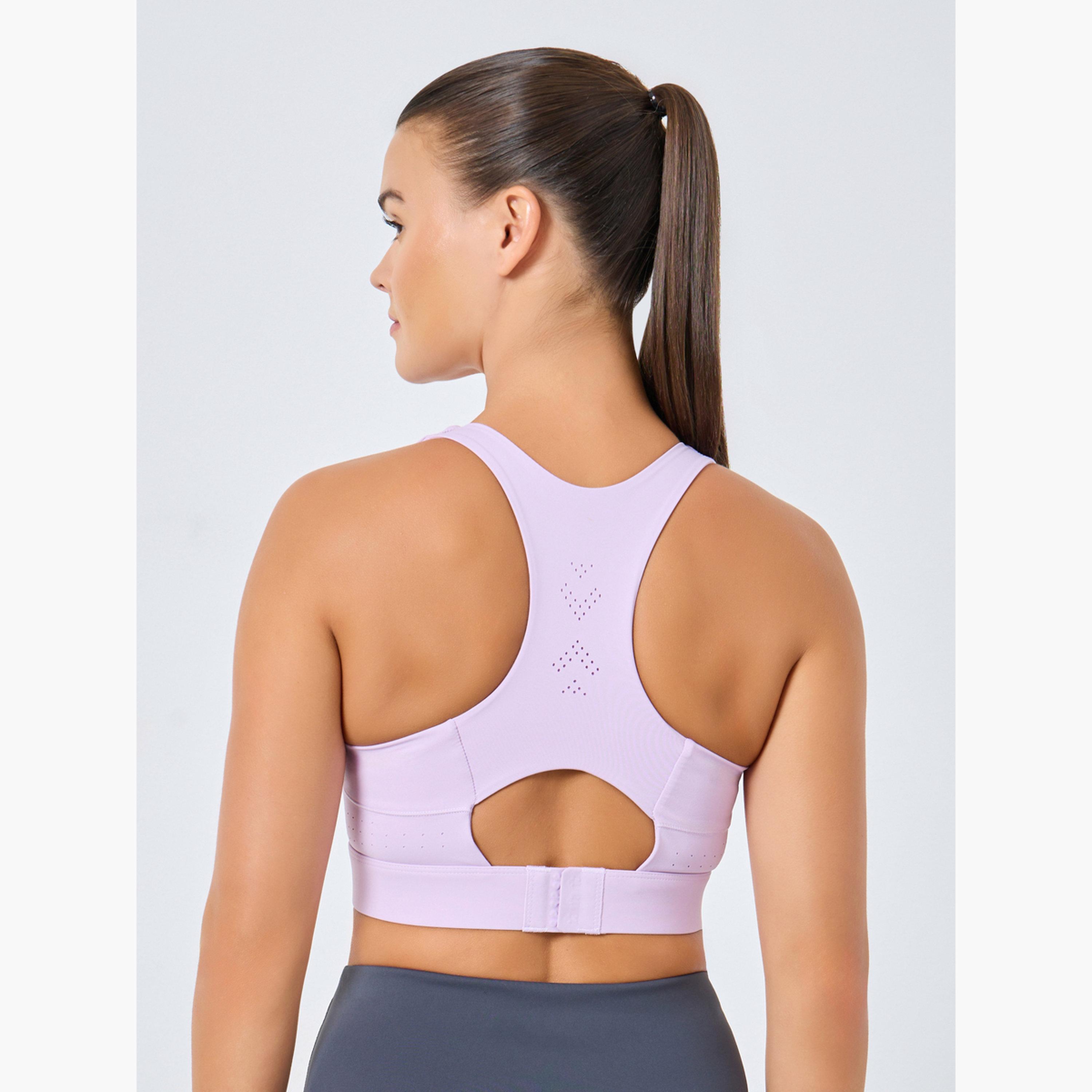 ستايلي - صدرية سباق رياضية بظهر مشبك مع إغلاق خطاف-women-clothing-sportswearandactivewear-sportsbras-image-3