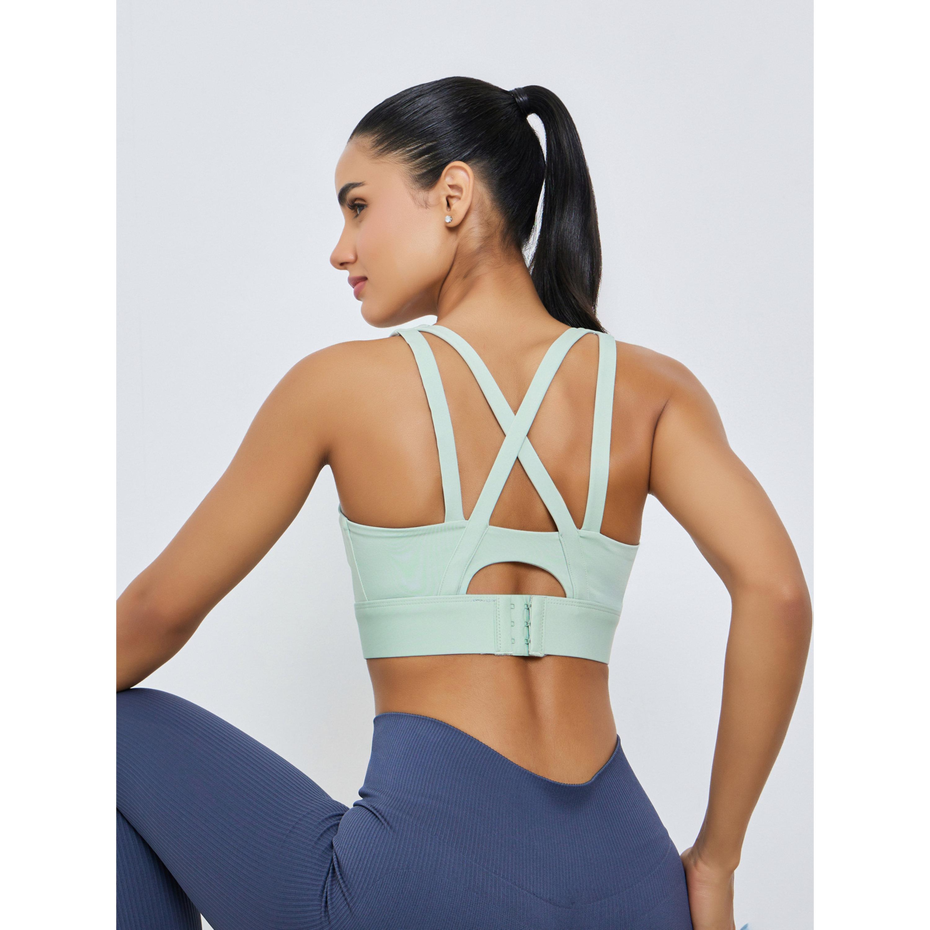 Styli Mint Green Crisscross Back Sports Bra-women-clothing-sportswearandactivewear-sportsbras-image-3