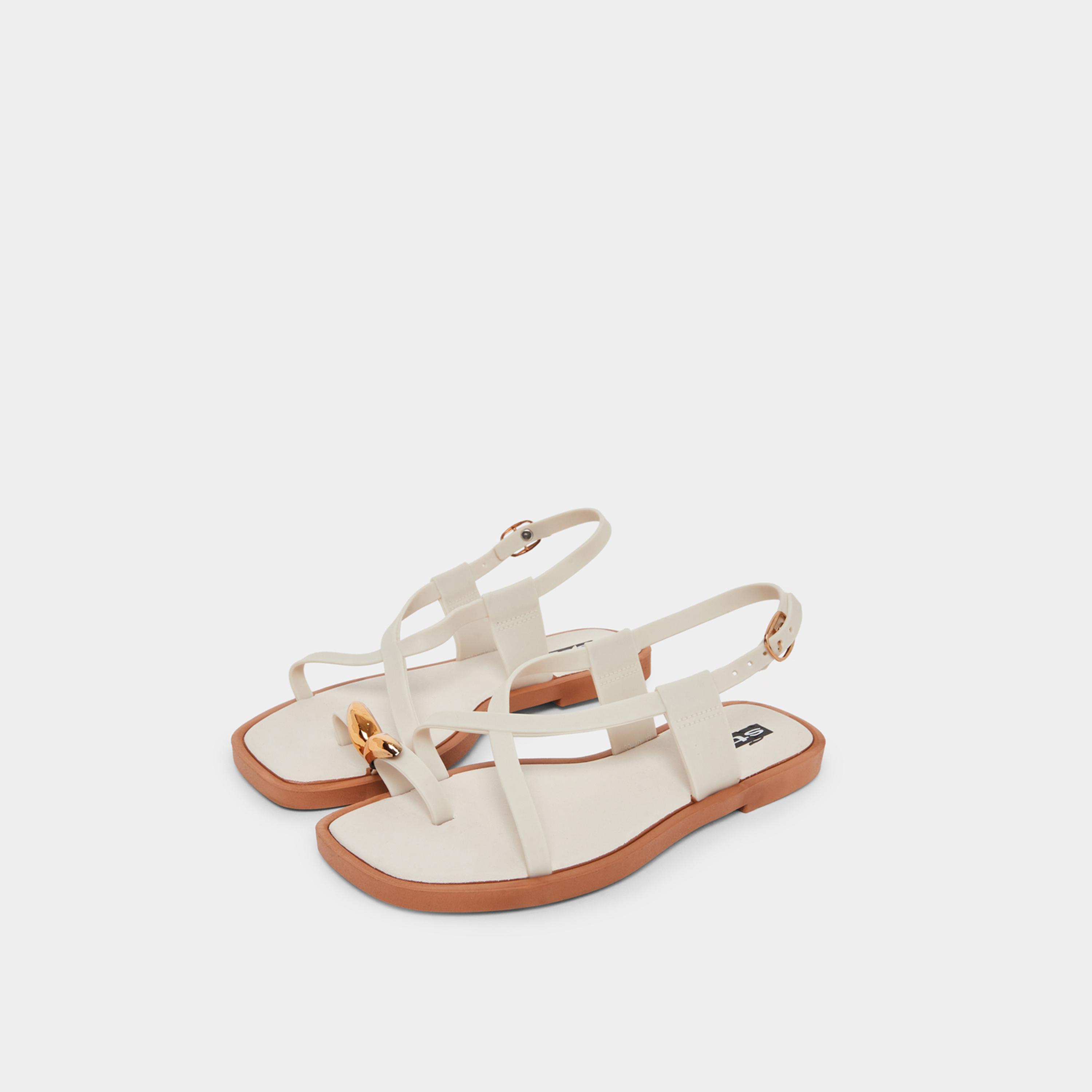 ستايلي - صندل مسطح بحلقة معدنية عند الأصابع-women-shoes-sandals-flats-image-1