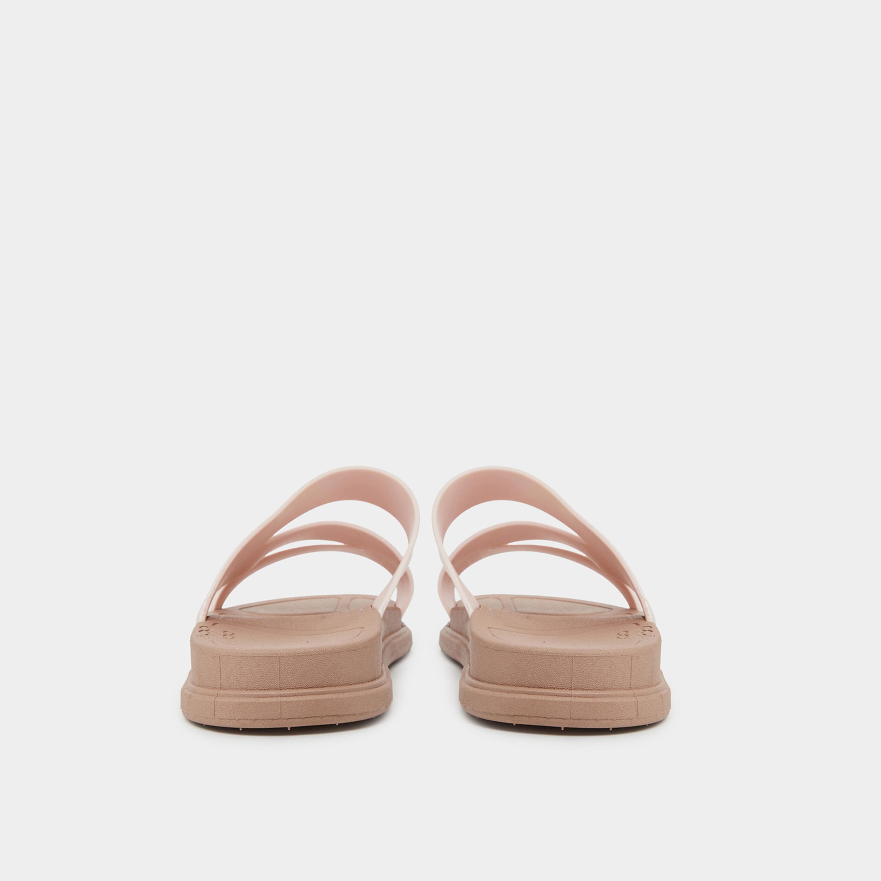 ستايلي - صندل مسطح متقاطع باللون الوردي للنساء-women-shoes-sandals-flats-image-5
