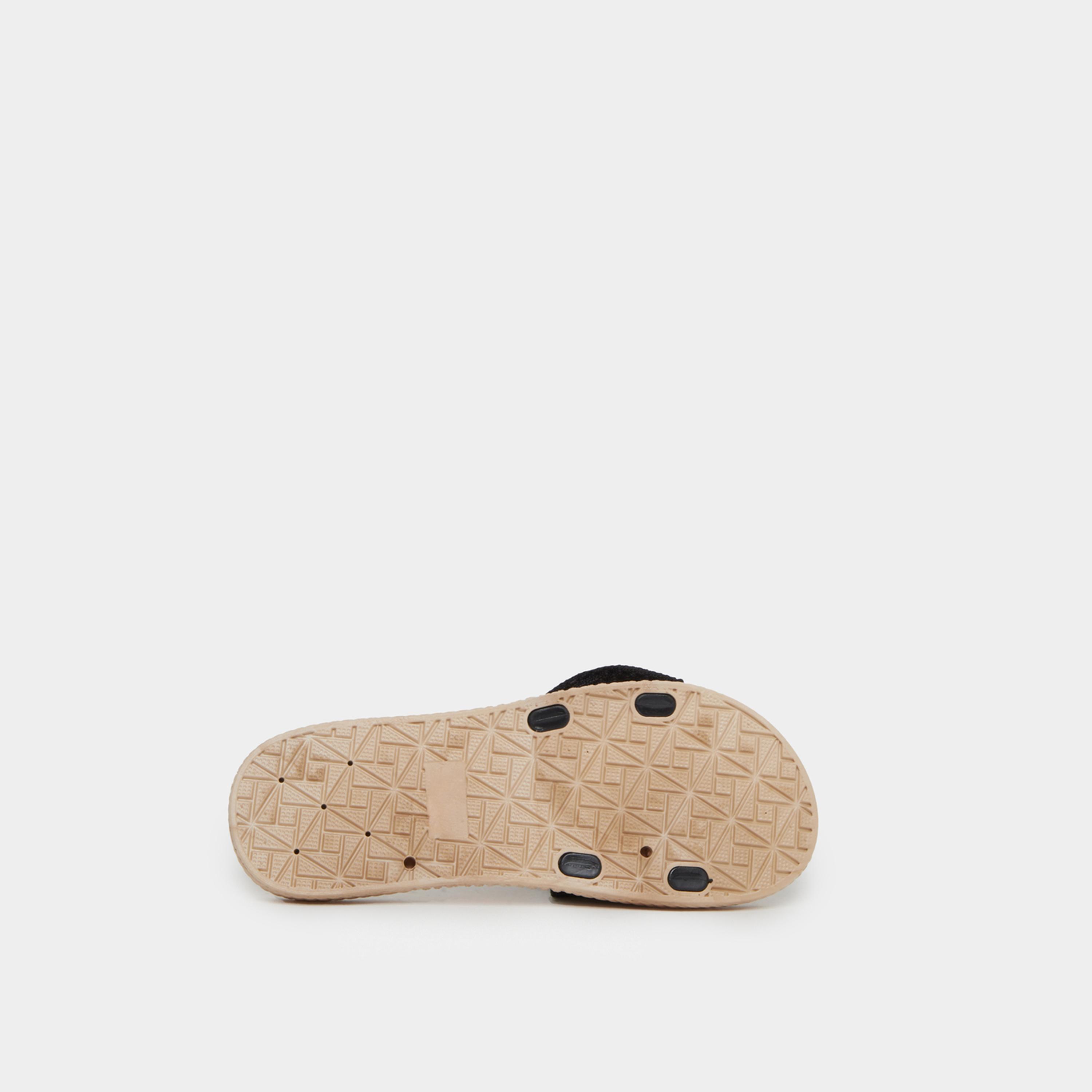 ستايلي - صندل مسطح بتفاصيل فيونكة سوداء للنساء-women-shoes-sandals-flats-image-6