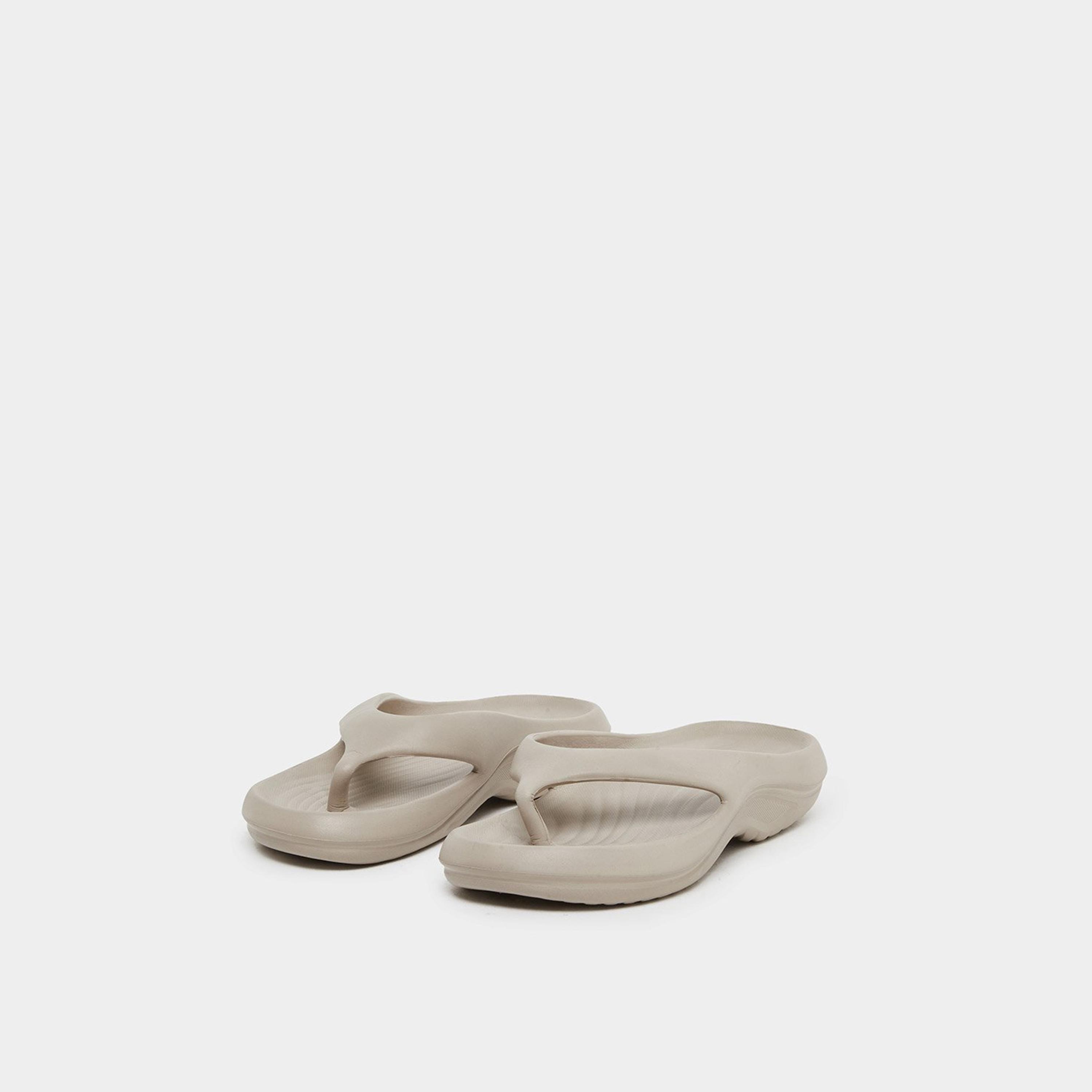 Styli Women Beige Comfort Slip On Flip-Flops-women-shoes-flipflopsandslides-image-1