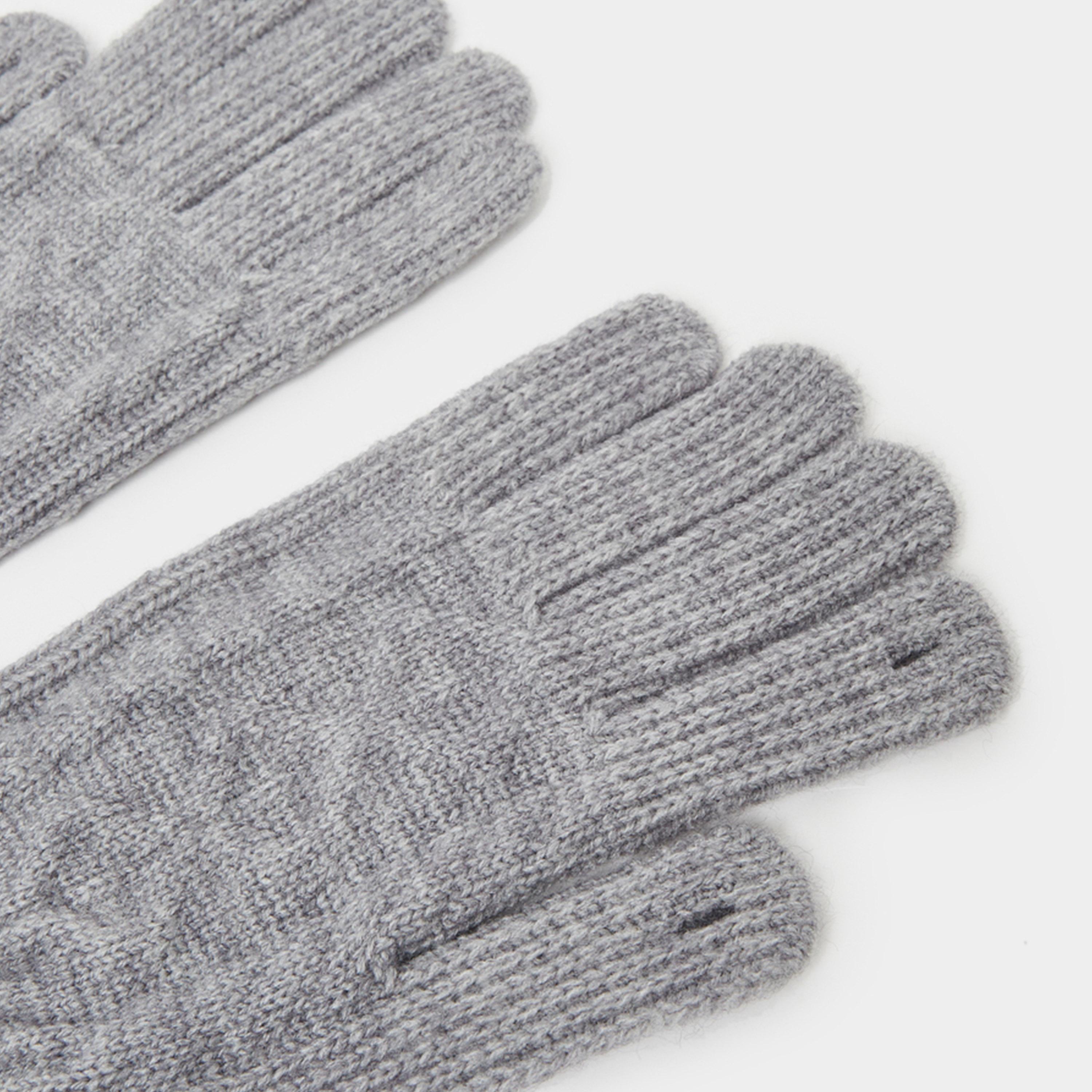 Styli Textured Knit Gloves-women-winterwear-gloves-image-3