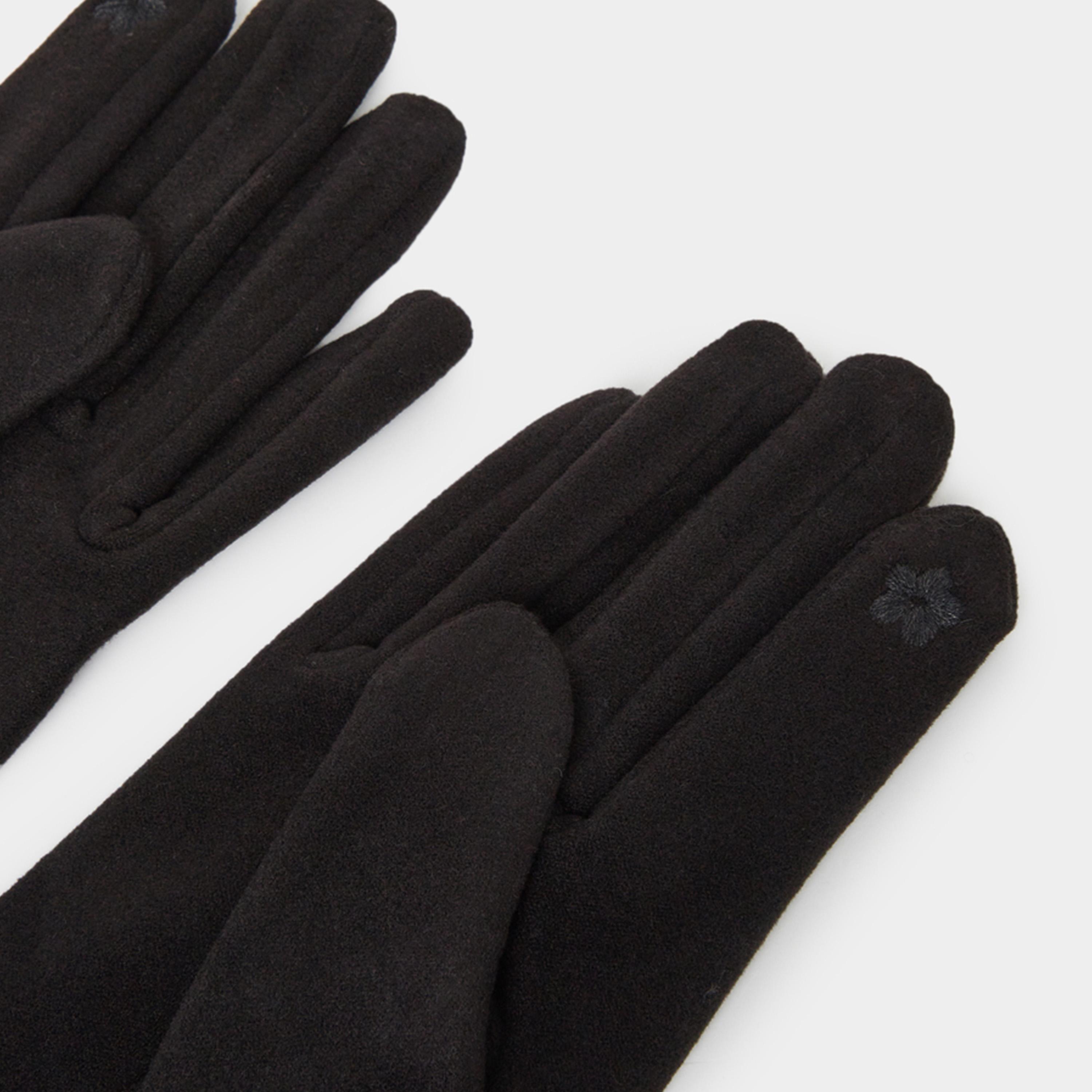 Styli Ribbon Detail Gloves-women-winterwear-gloves-image-4