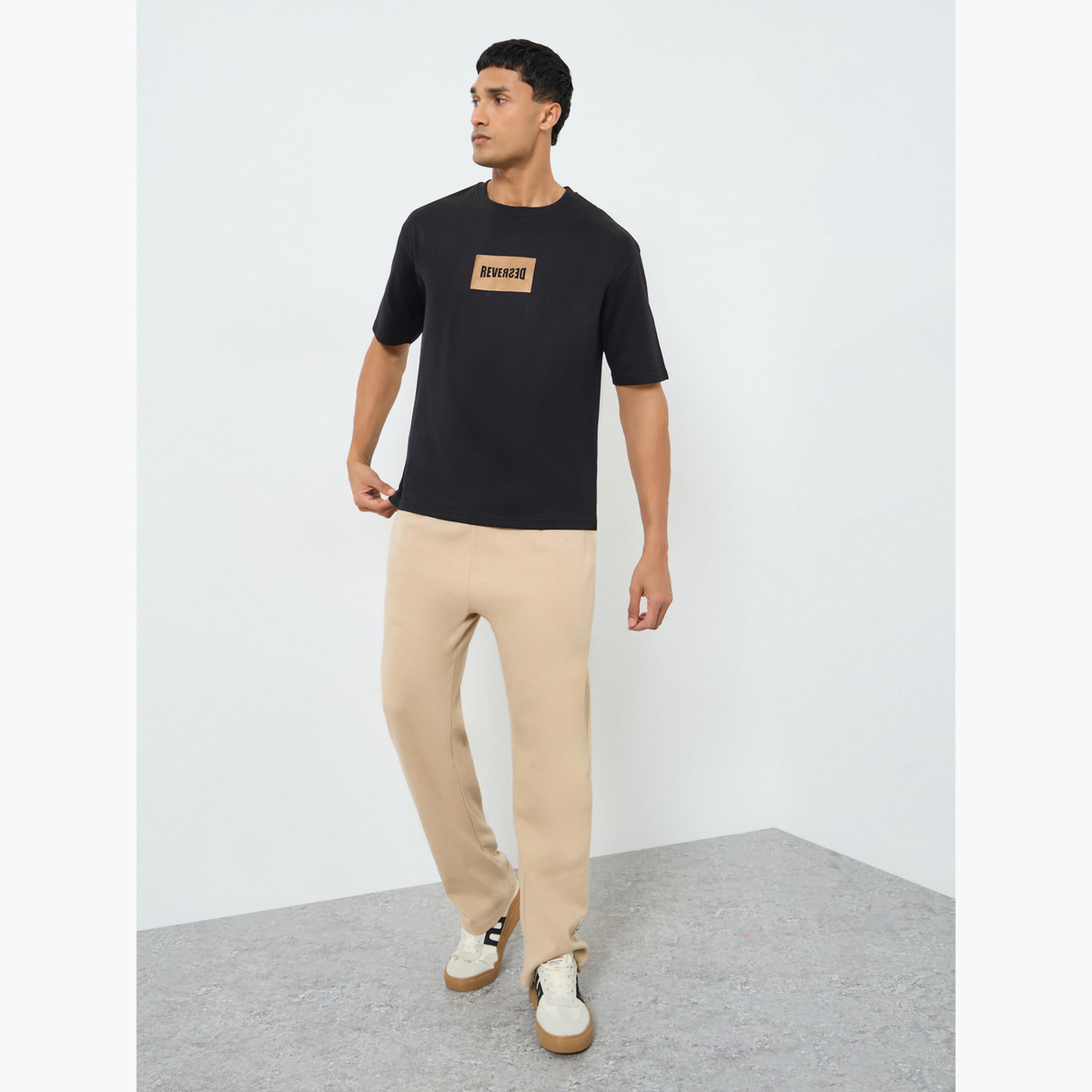 Styli Men Black Graphic Print Oversized T-Shirt-men-clothing-tshirtsandpolos-tshirts-image-2