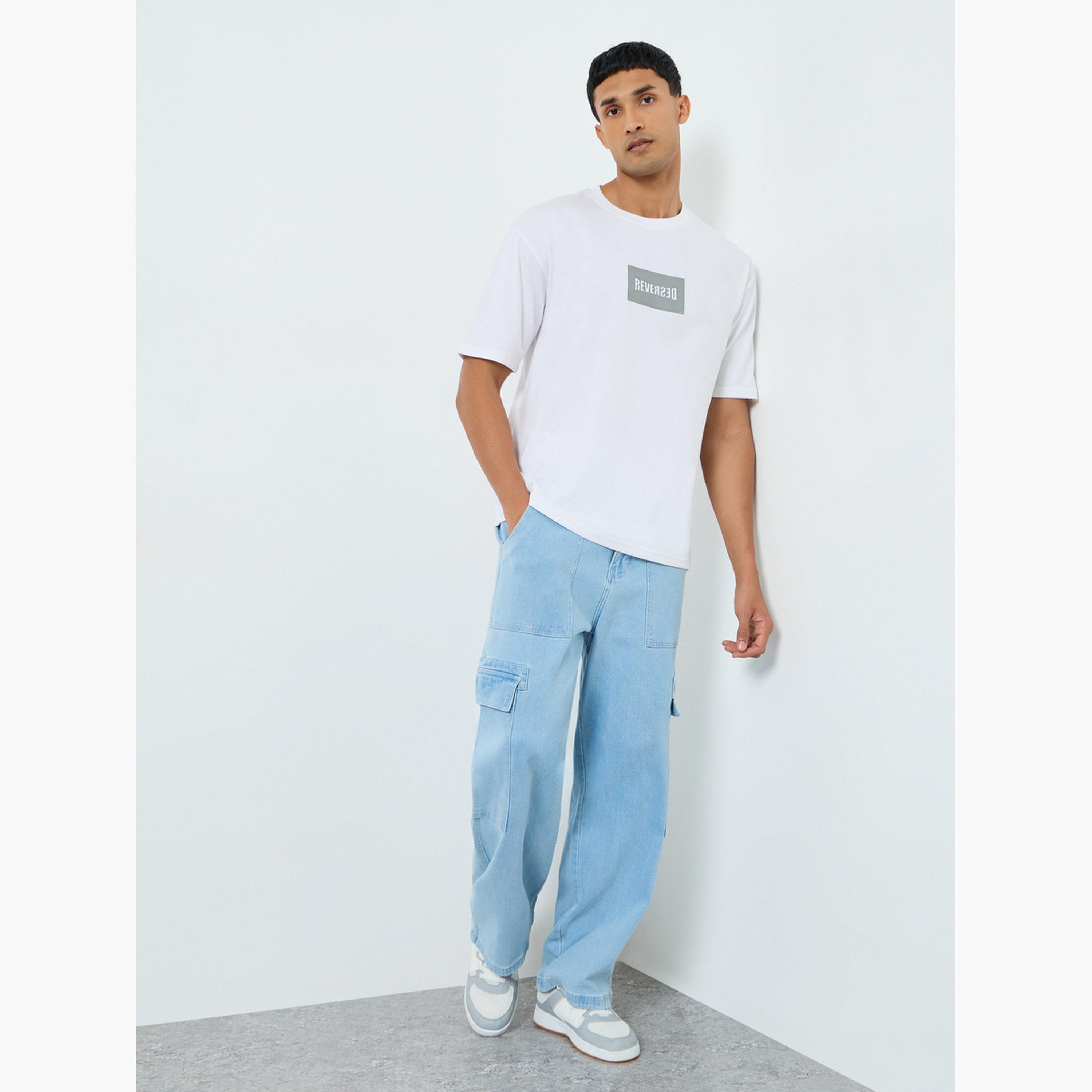 Styli Men White Graphic Print Oversized T-Shirt-men-clothing-tshirtsandpolos-tshirts-image-2