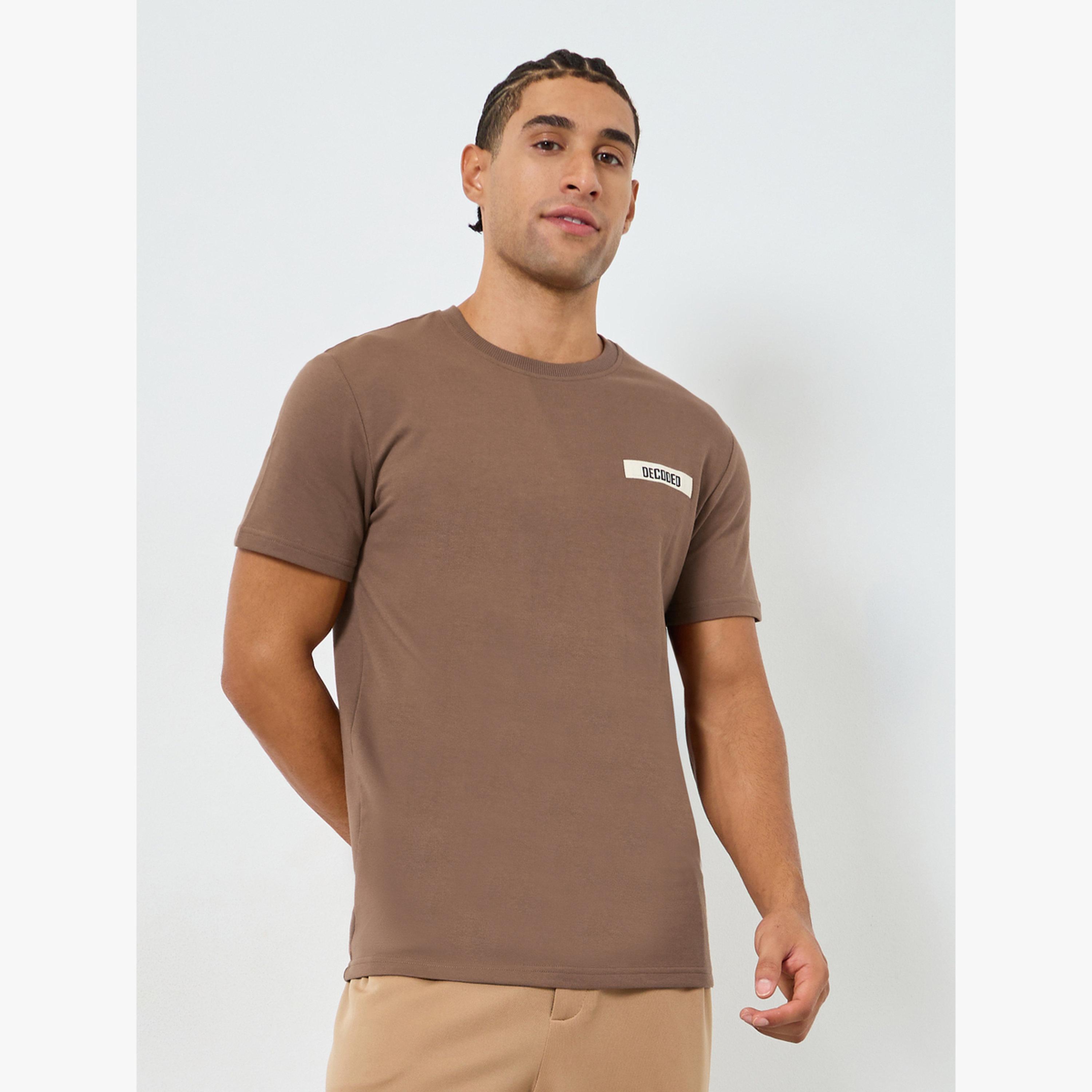 تيشيرت بقصة عادية بكتابة-men-clothing-tshirtsandpolos-tshirts-image-1