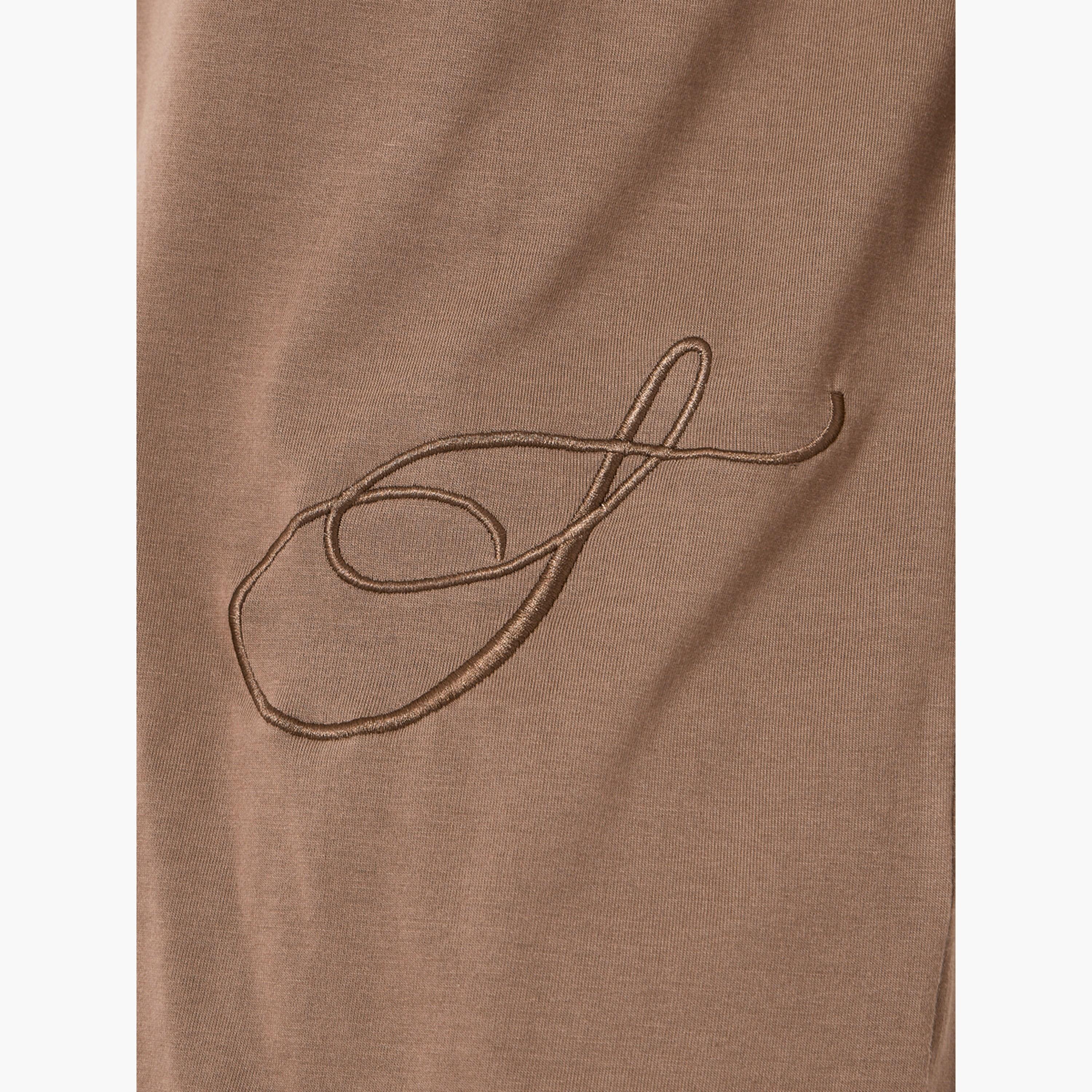 Styli Men Brown Embroidered Oversized T-Shirt-men-clothing-tshirtsandpolos-tshirts-image-3