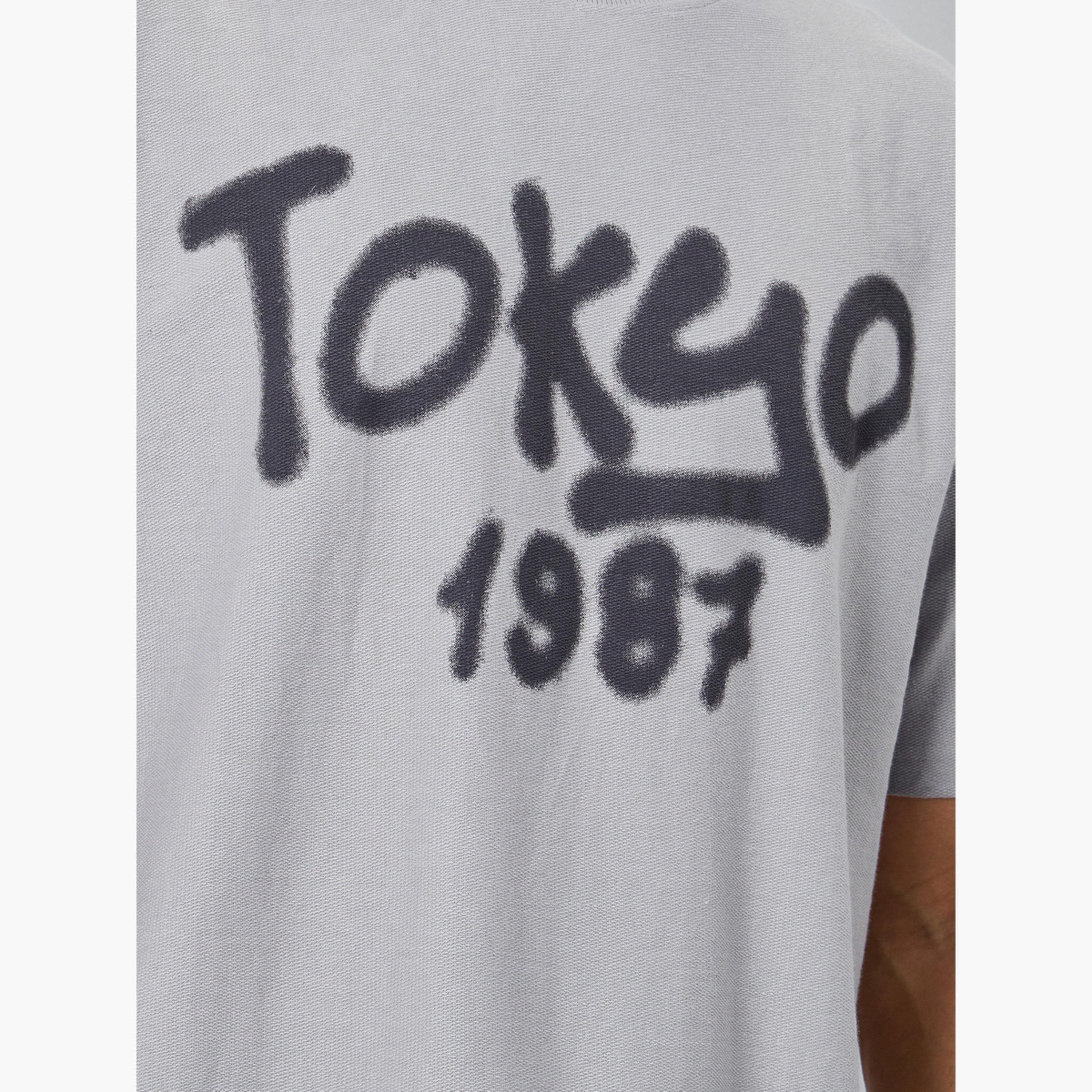 Styli Men Grey Tokyo Graphic Print Oversized T-Shirt-men-clothing-tshirtsandpolos-tshirts-image-4