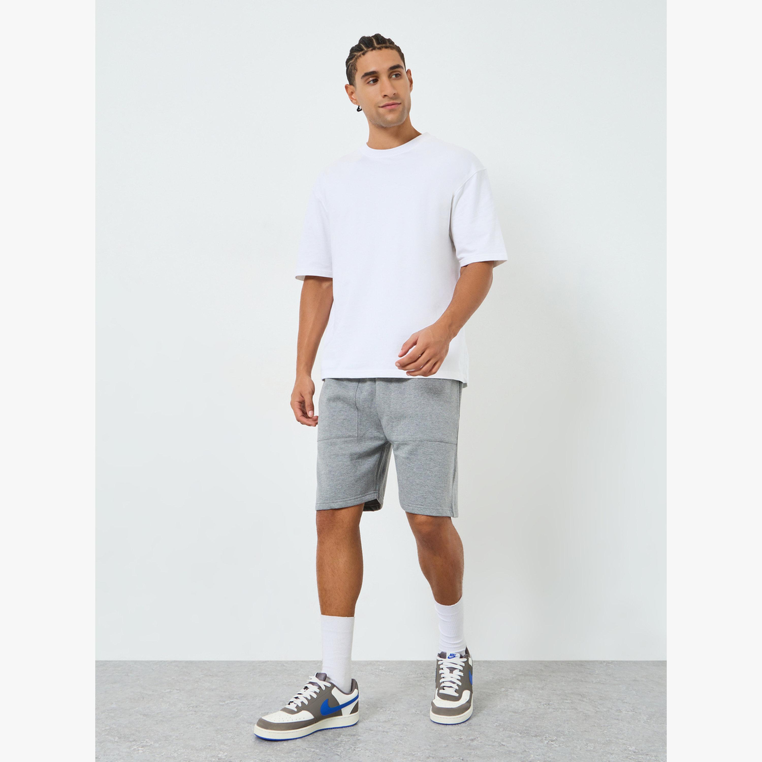 Styli Men Regular Fit Revere Terry Fleece Shorts-men-clothing-bottoms-shorts-image-2