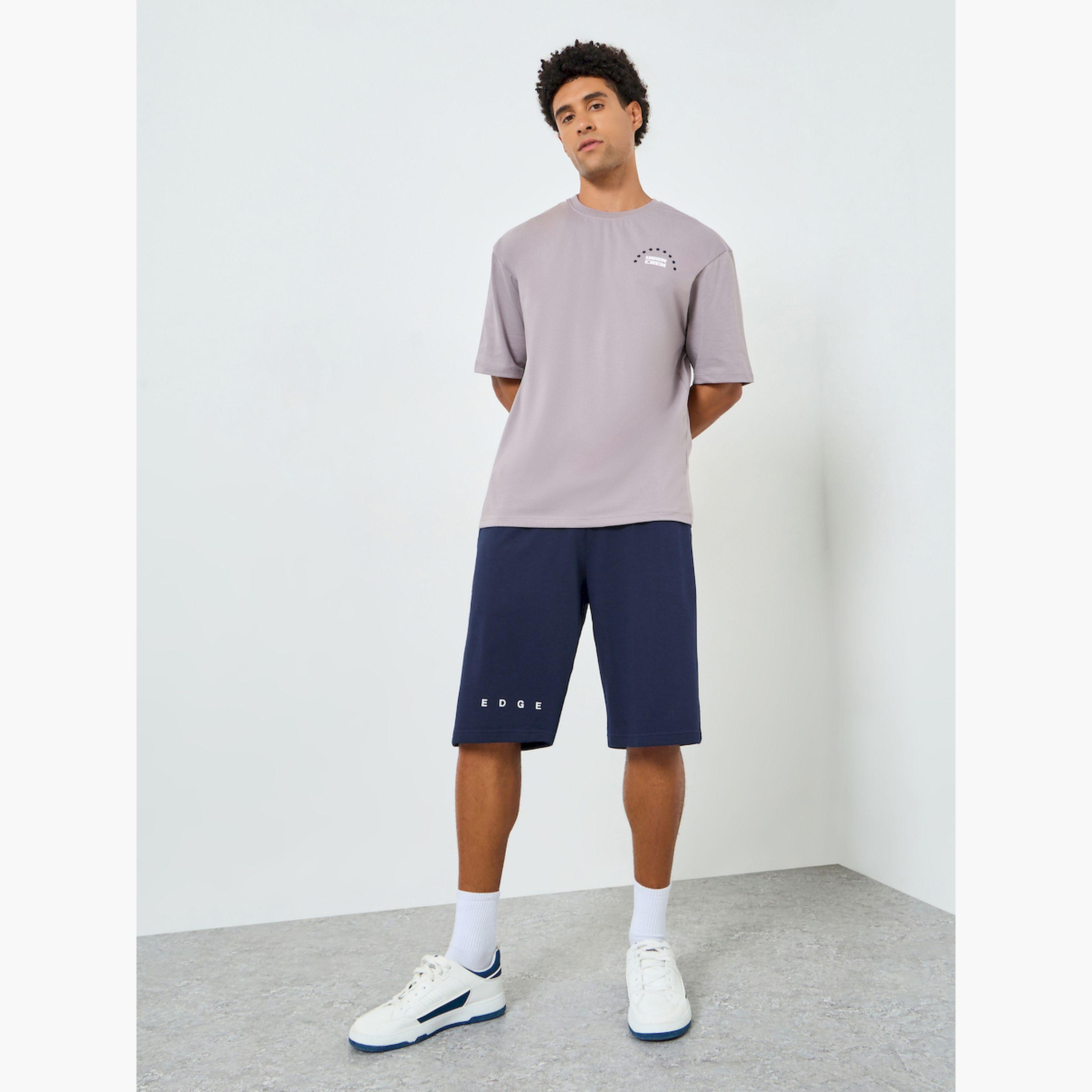 Styli Men Oversized HD Print Terry Shorts-men-clothing-bottoms-shorts-image-2