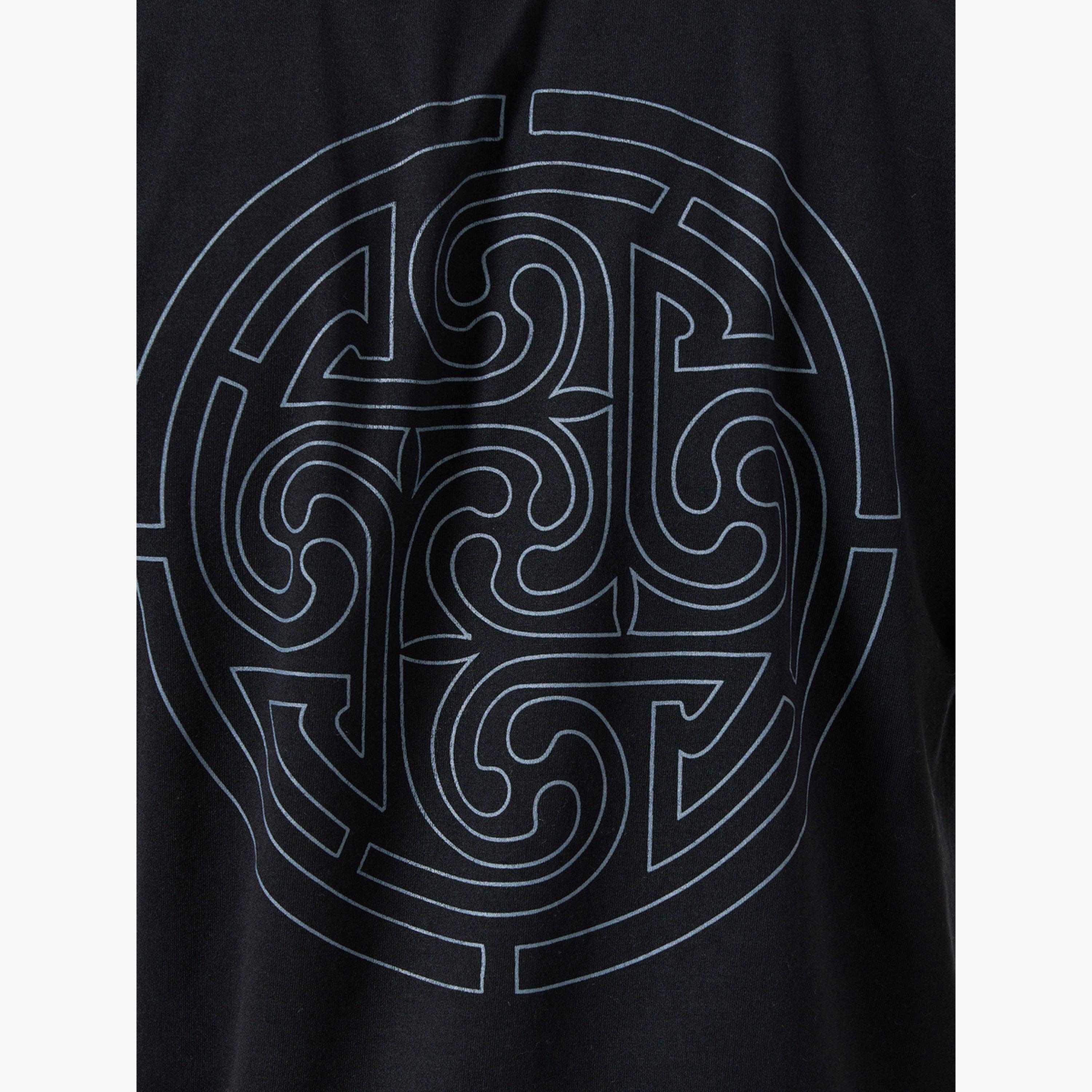 ستايلي - تي شيرت رجالي أسود برسومات غرافيكية ورقبة دائرية-men-clothing-tshirtsandpolos-tshirts-image-4
