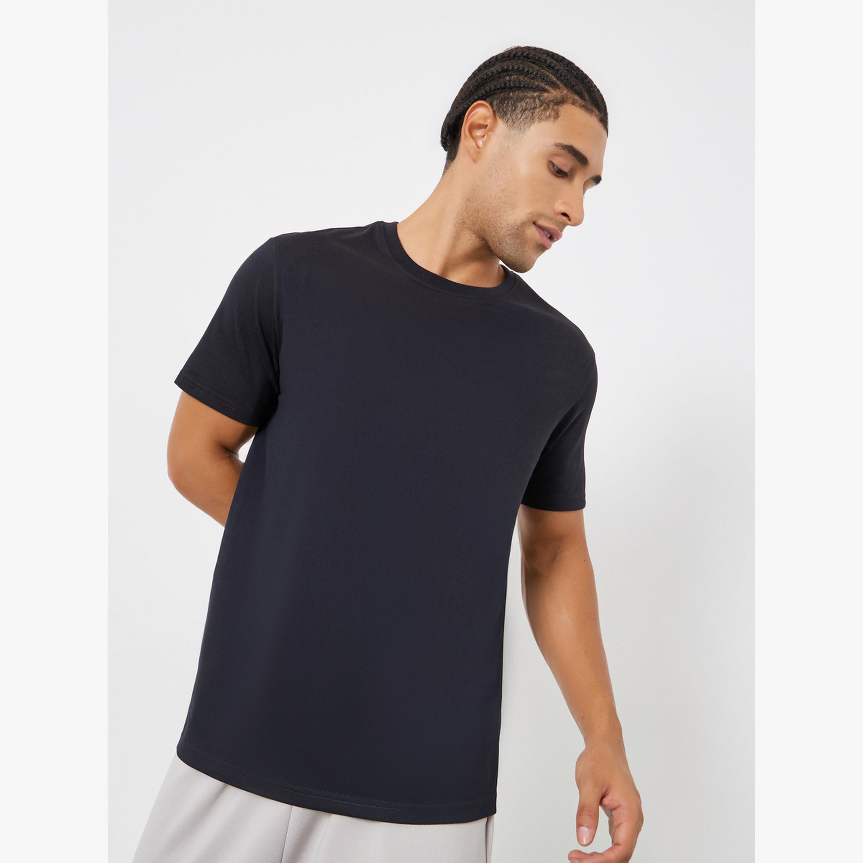 Styli Men Black Graphic Print T-Shirt-men-clothing-tshirtsandpolos-tshirts-image-1