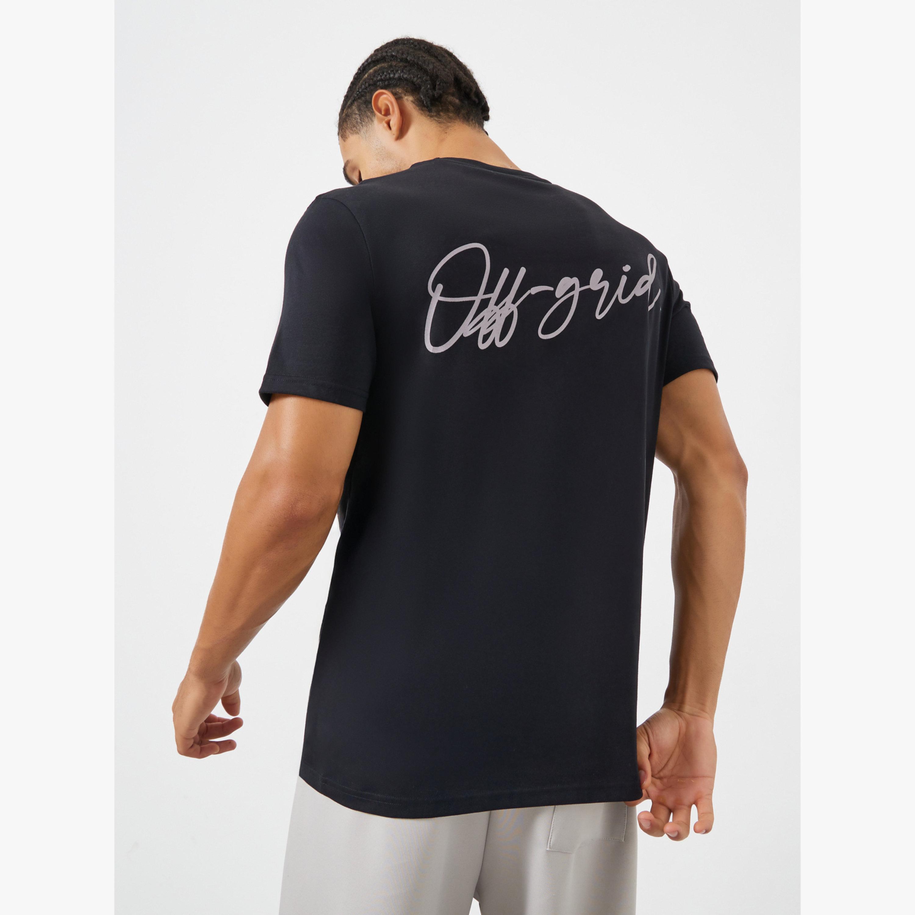 Styli Men Black Graphic Print T-Shirt-men-clothing-tshirtsandpolos-tshirts-image-3