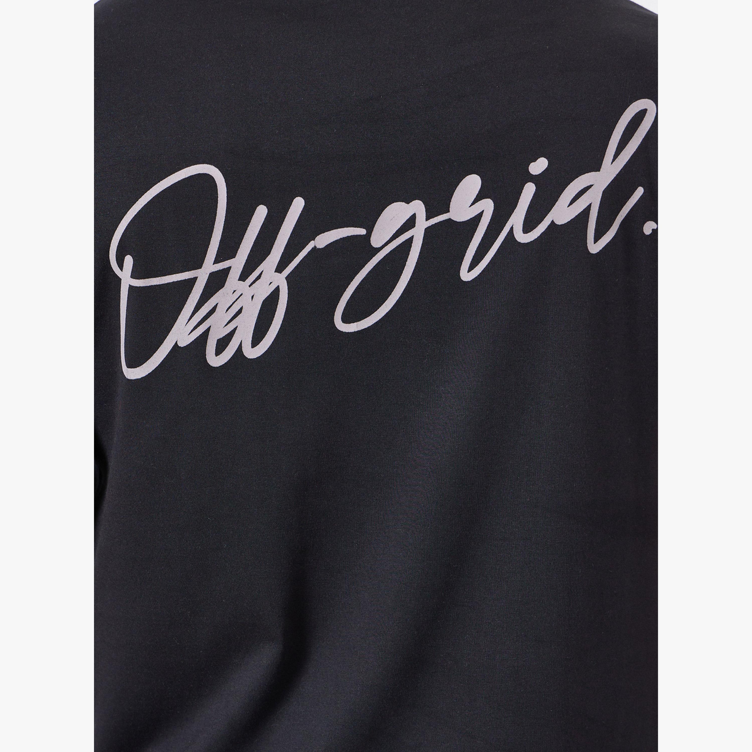 Styli Men Black Graphic Print T-Shirt-men-clothing-tshirtsandpolos-tshirts-image-4