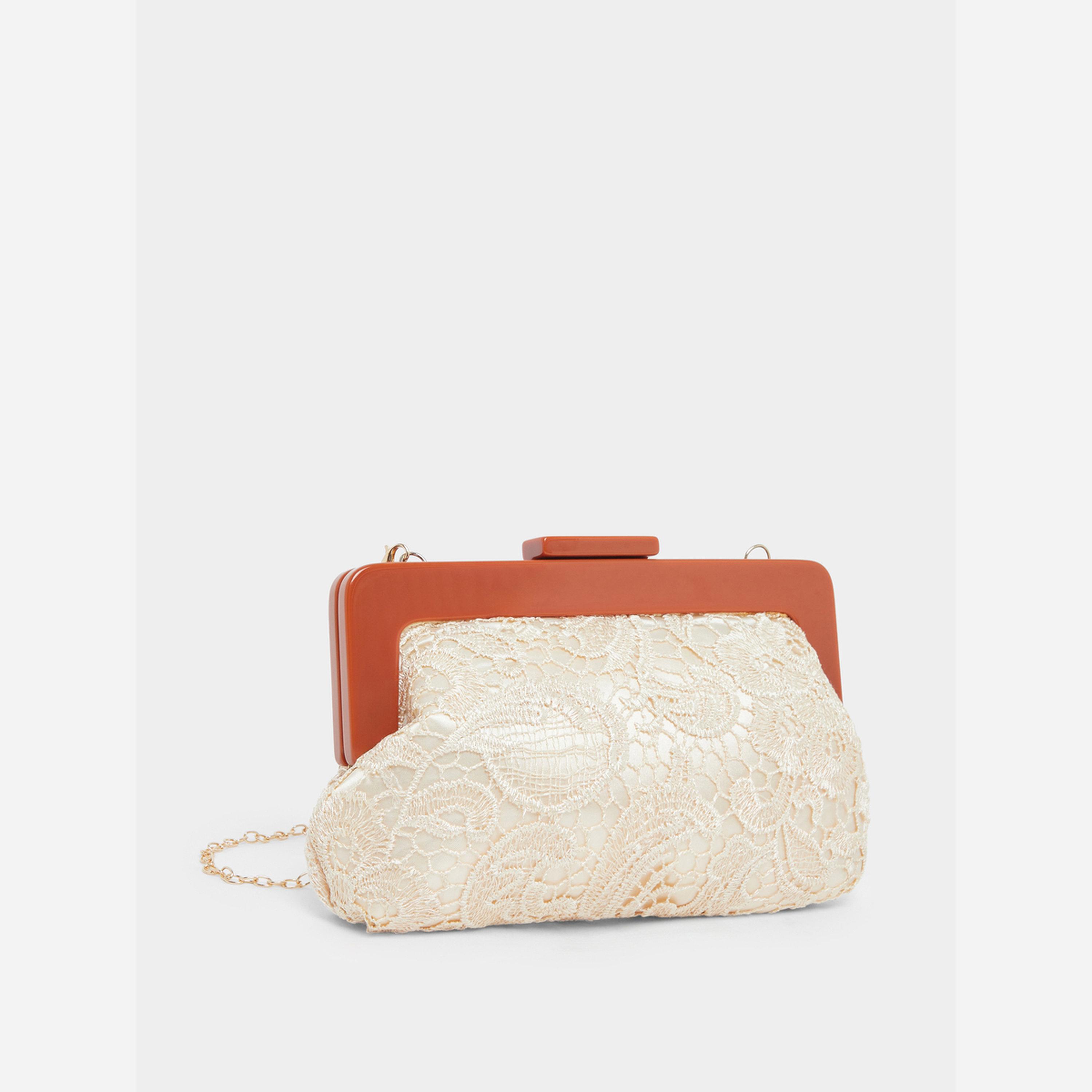 Styli White Lace Clutch Bag-women-bagsandwallets-handbags-image-1