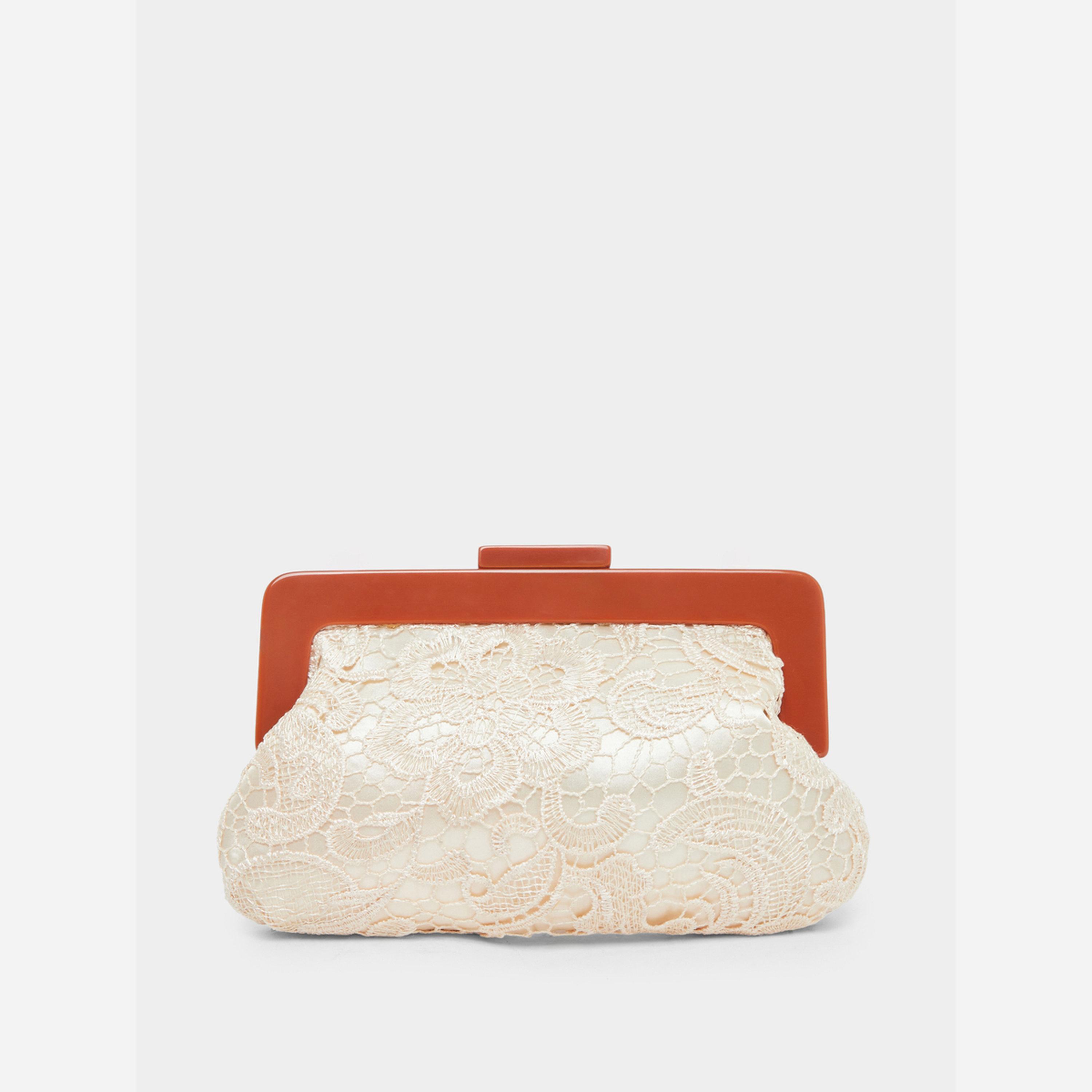 ستايلي - شنطة يد دانتيل لون أبيض-women-bagsandwallets-handbags-image-2