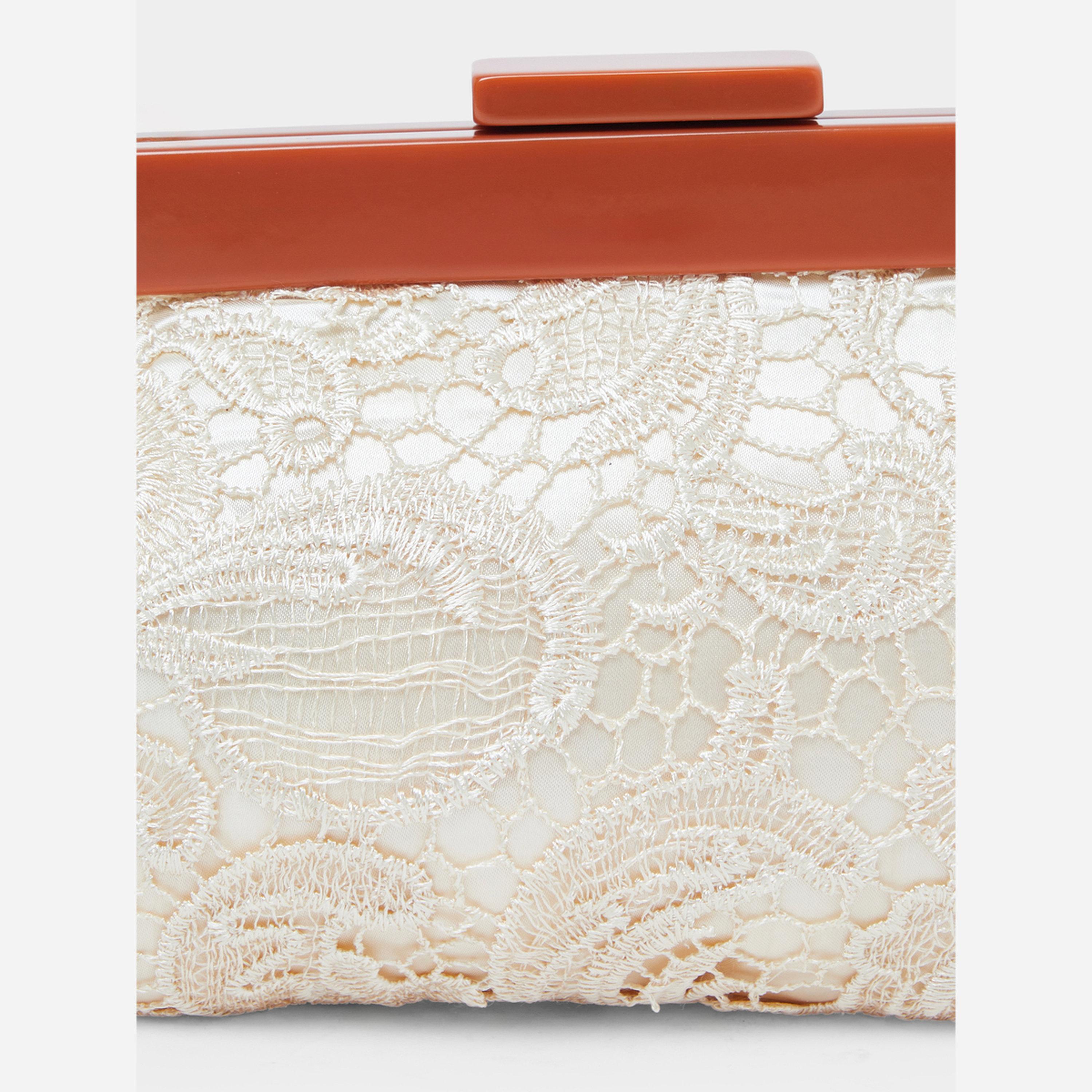 ستايلي - شنطة يد دانتيل لون أبيض-women-bagsandwallets-handbags-image-4