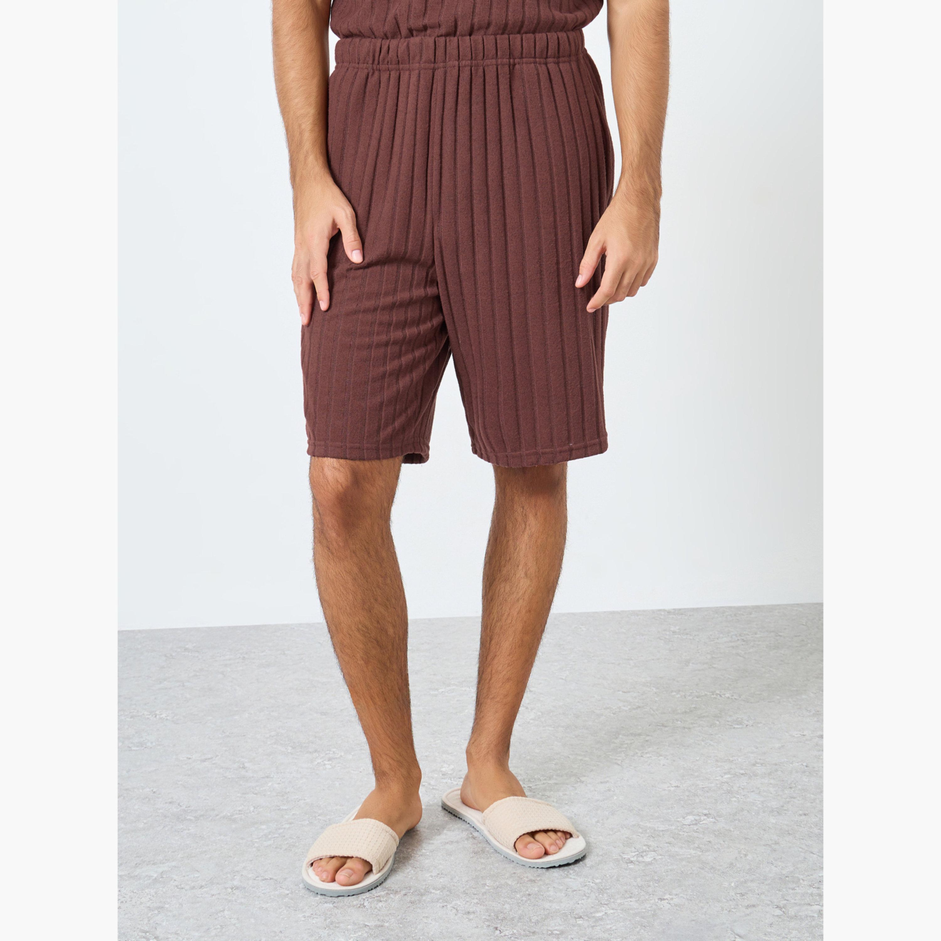Styli Men Relaxed Fit Knit T-Shirt and Shorts Set-men-clothing-nightwear-sets-image-3