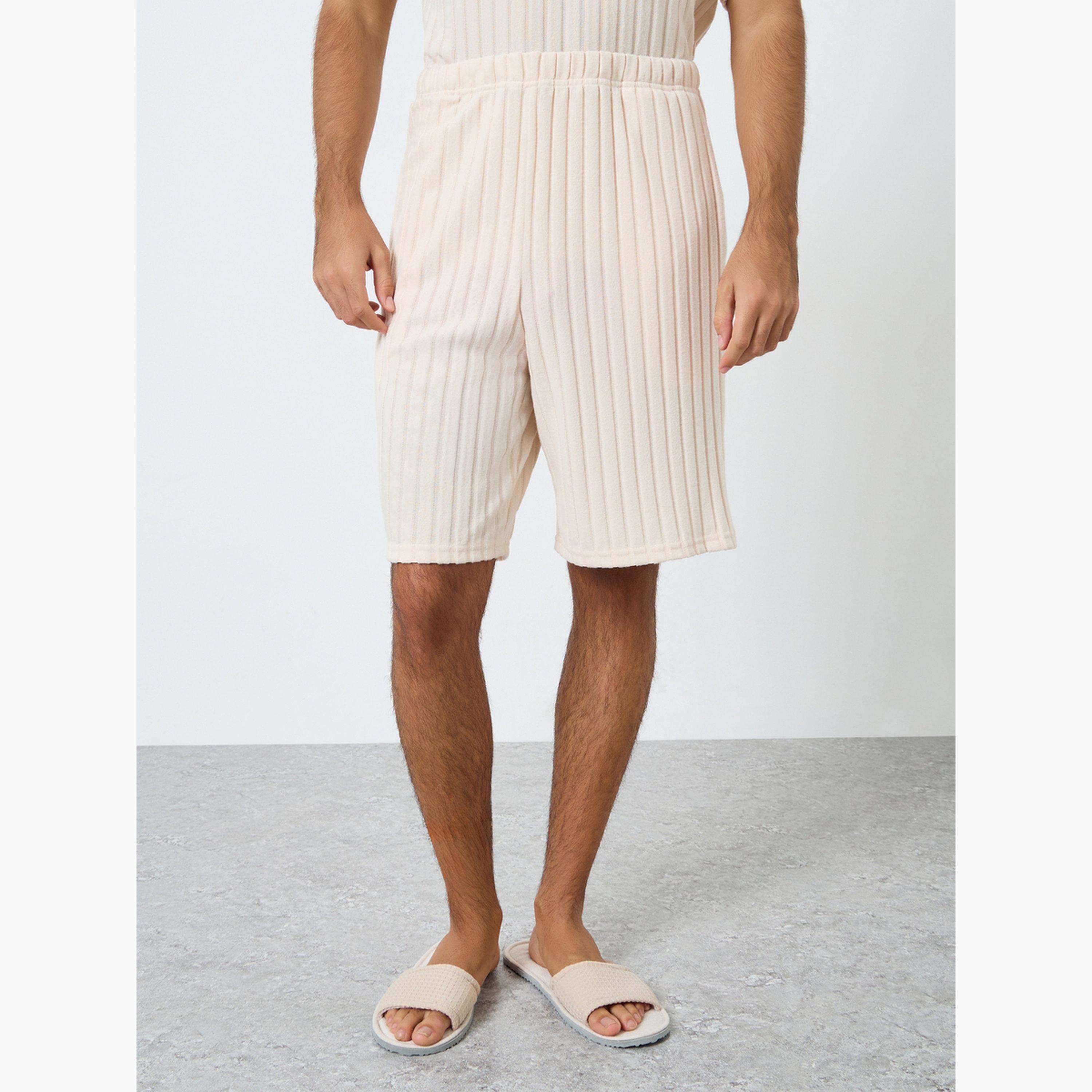 Styli Men Relaxed Fit Knit T-Shirt and Shorts Set-men-clothing-nightwear-sets-image-3