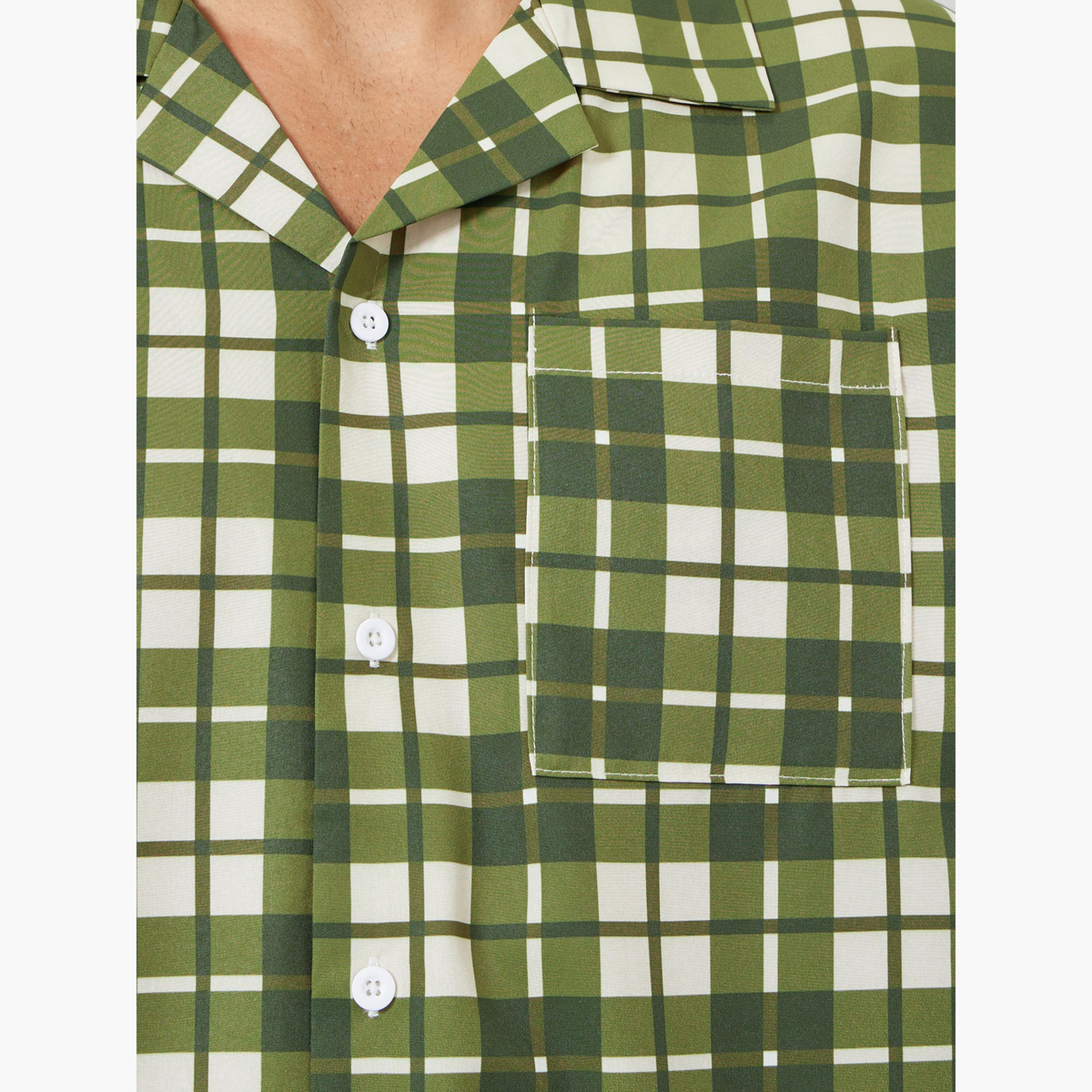 Styli Men Checked Relaxed Fit Shirt and Pyjama Set-men-clothing-nightwear-sets-image-5