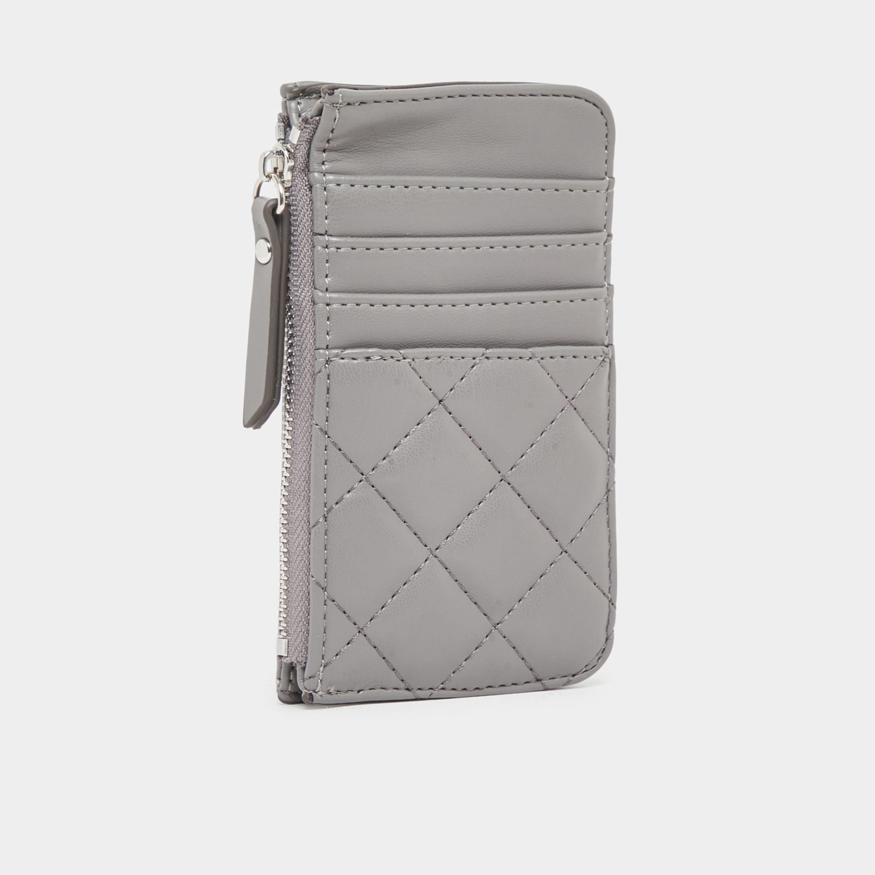 ستايلي - محفظة رمادية مبطنة بحزام سلسلة-women-bagsandwallets-wallets-image-3
