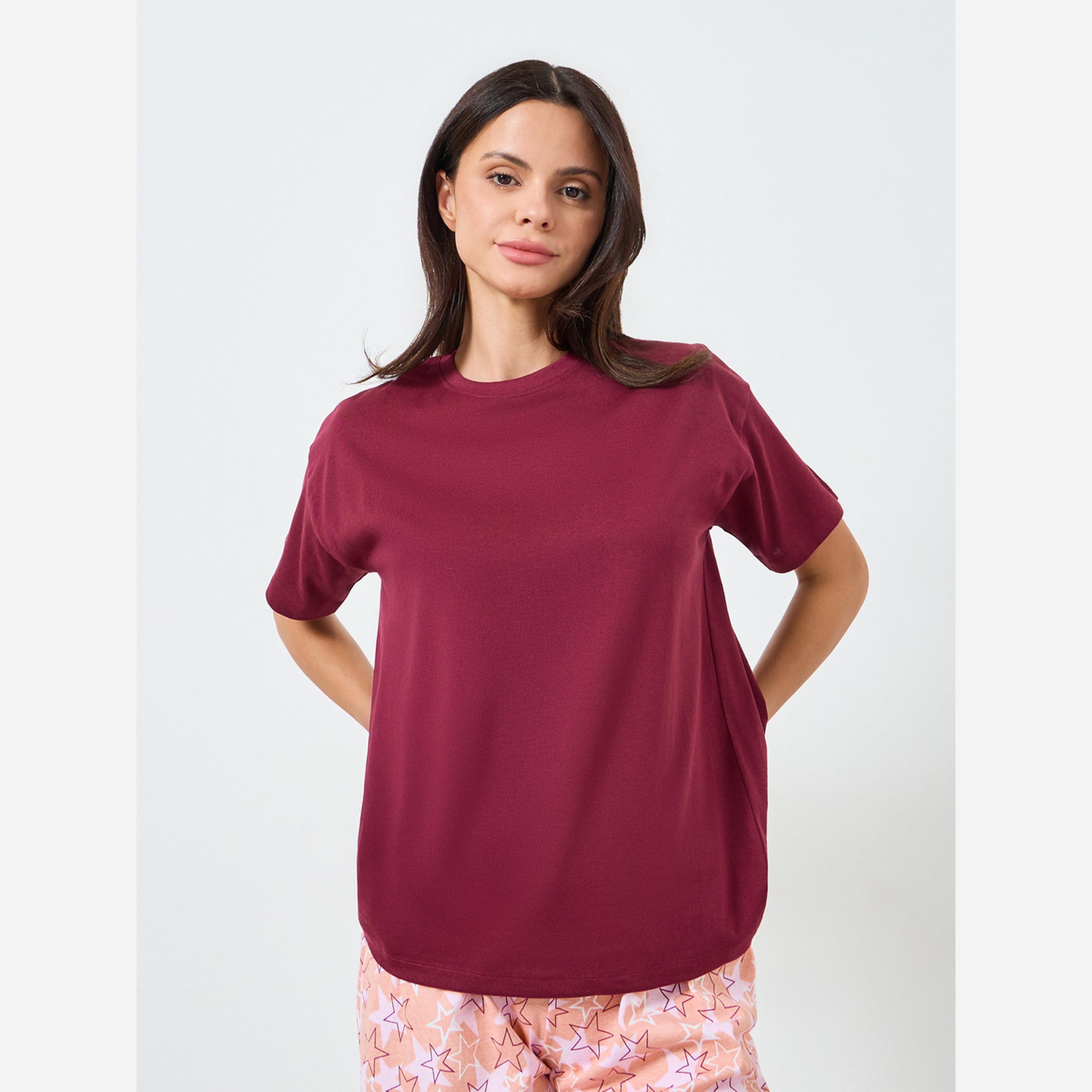 ستايلي - بيجاما قطن طبعة نجوم-women-clothing-nightwear-pyjamas-longsets-image-4
