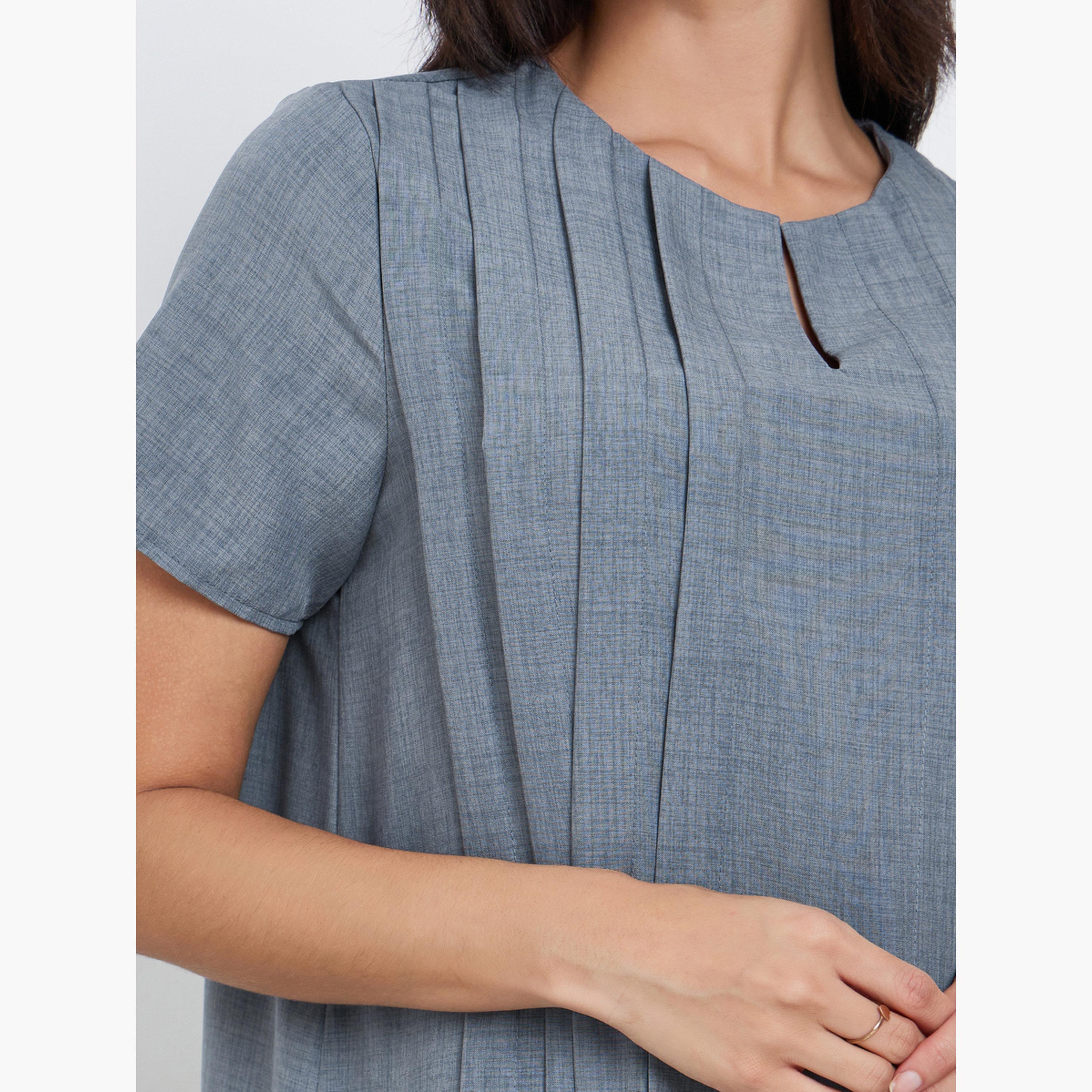 أميرة x ستايلي جلابية طويلة بكسرات وأكمام قصيرة-women-arabicclothing-jalabiyas-image-4