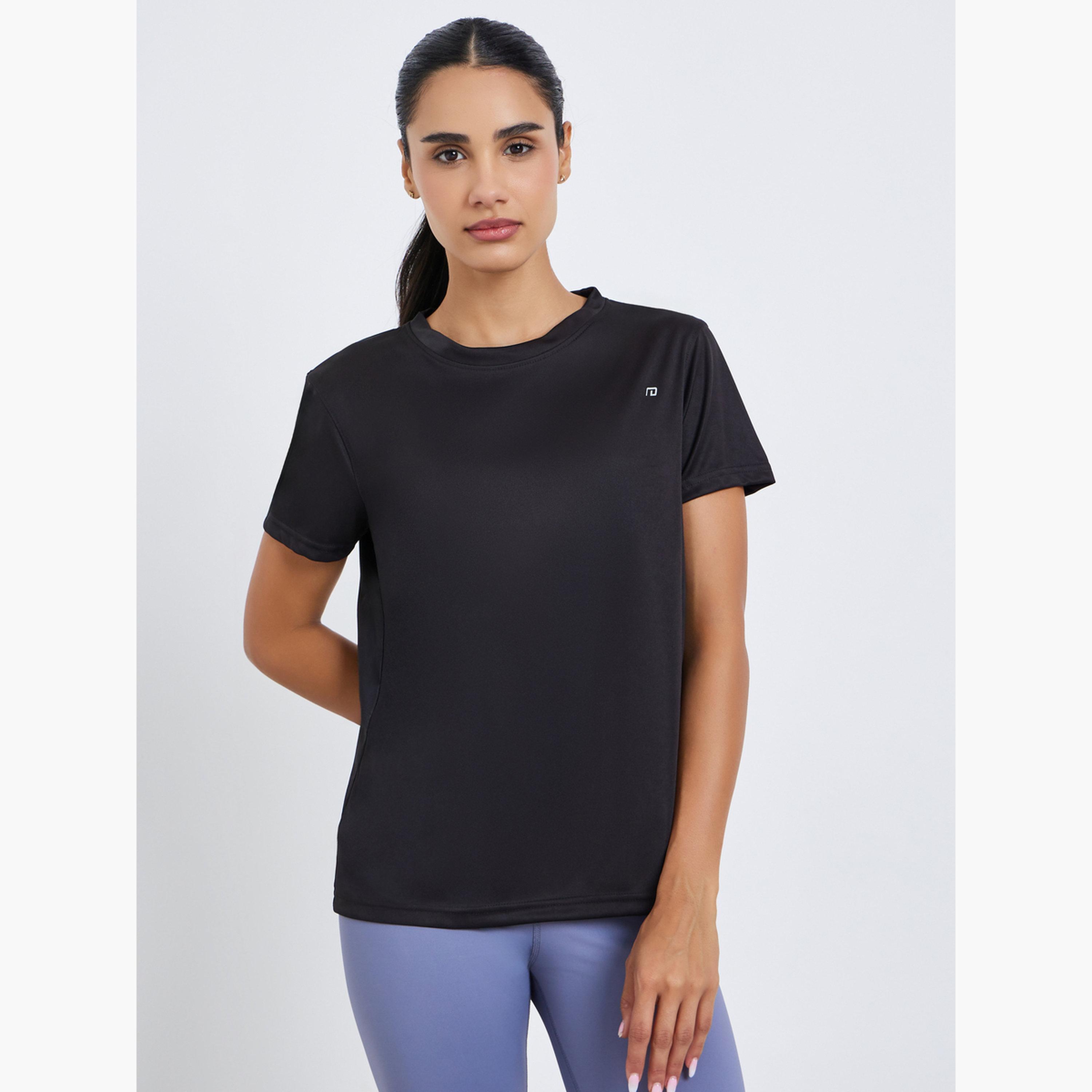 Styli Pack of 2 - Logo Short Sleeve Basic Top-women-clothing-sportswearandactivewear-tshirtsandvests-image-2