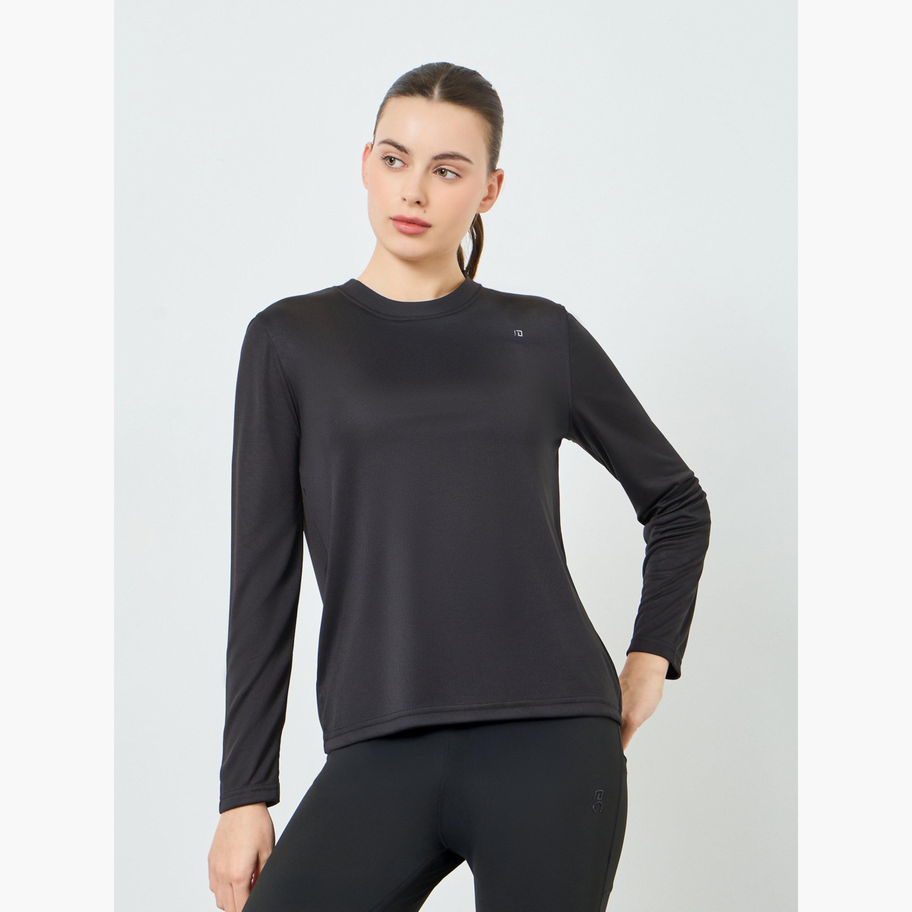 Styli Pack of 2 - Logo Long Sleeve Basic Top-women-clothing-tshirts-image-4