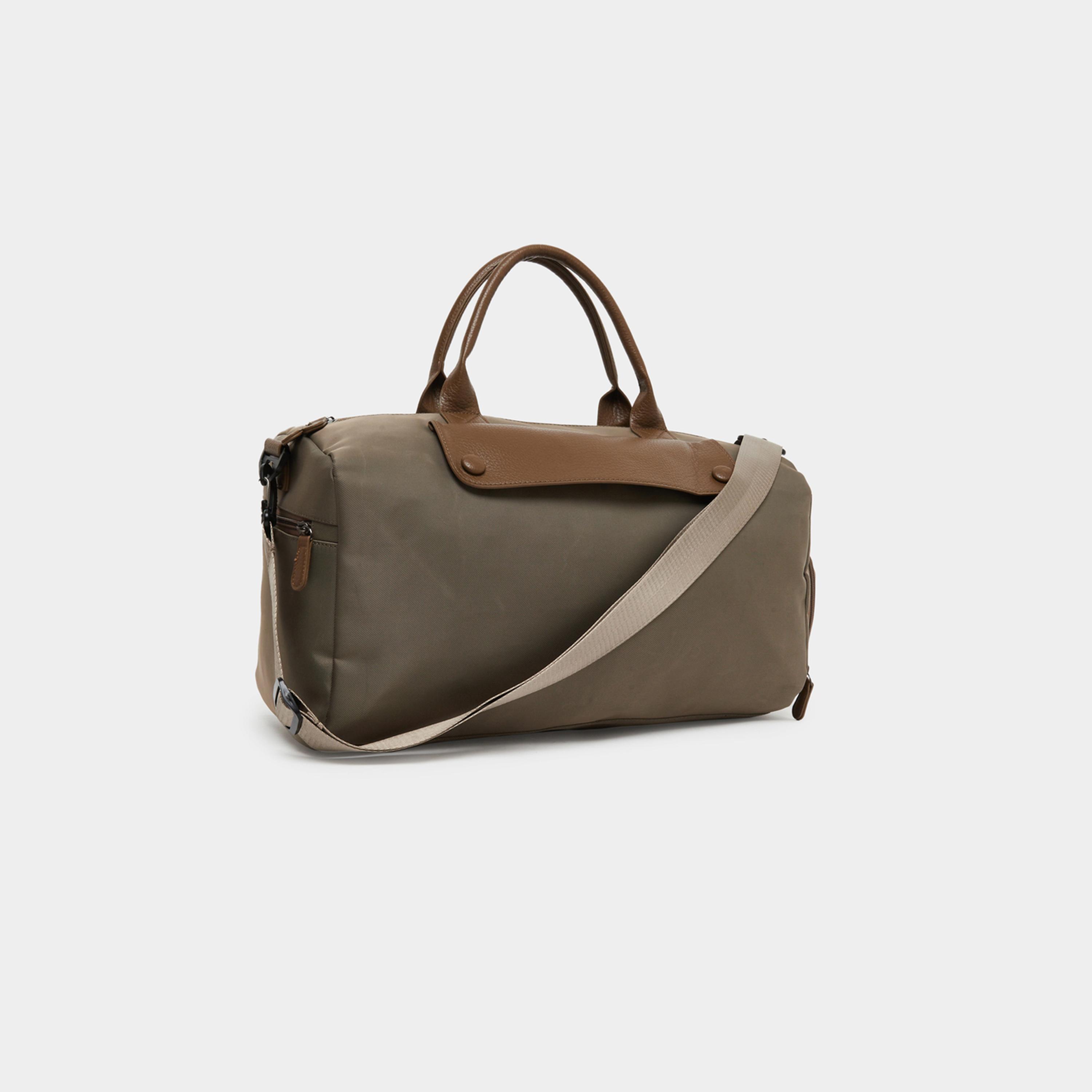 ستايلي - شنطة رياضية كاكي مع جيوب إضافية للنساء-travel-luggagesandbags-dufflebags-image-1