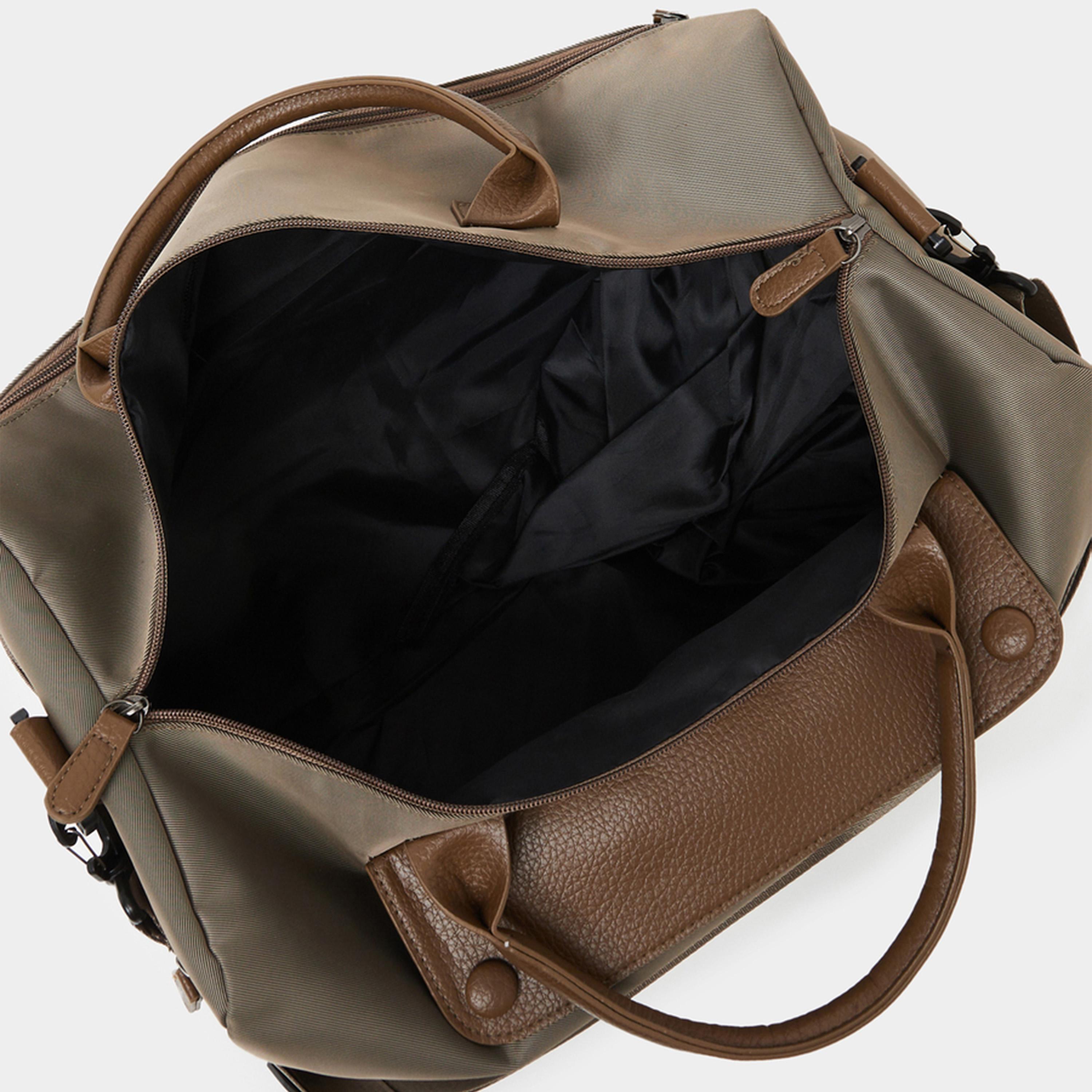 Styli Khaki Gym Bag with Extra Pockets-travel-luggagesandbags-dufflebags-image-6