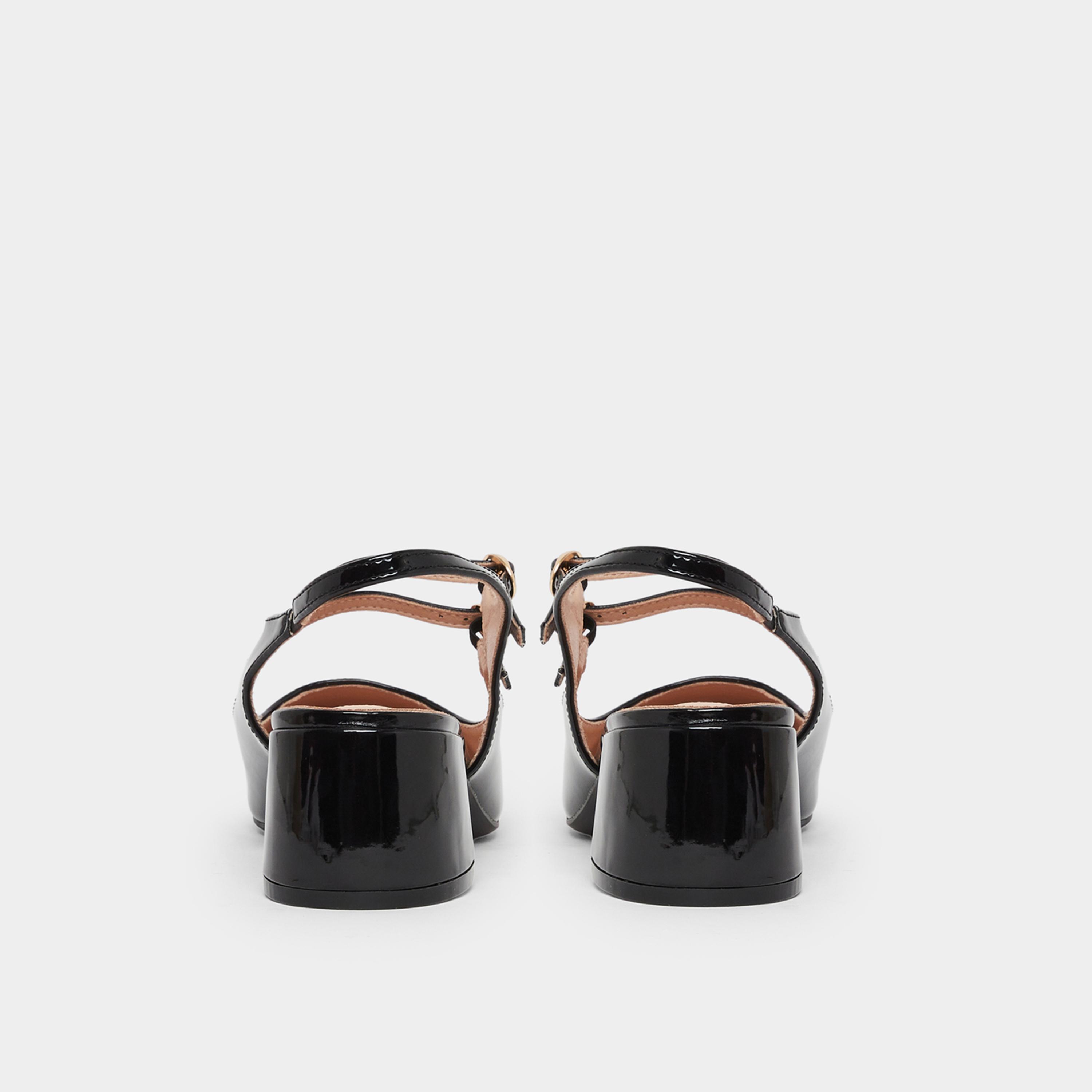 ستايلي - حذاء ماري جين بكعب عريض أسود لامع للنساء-women-shoes-sandals-heeled-image-5