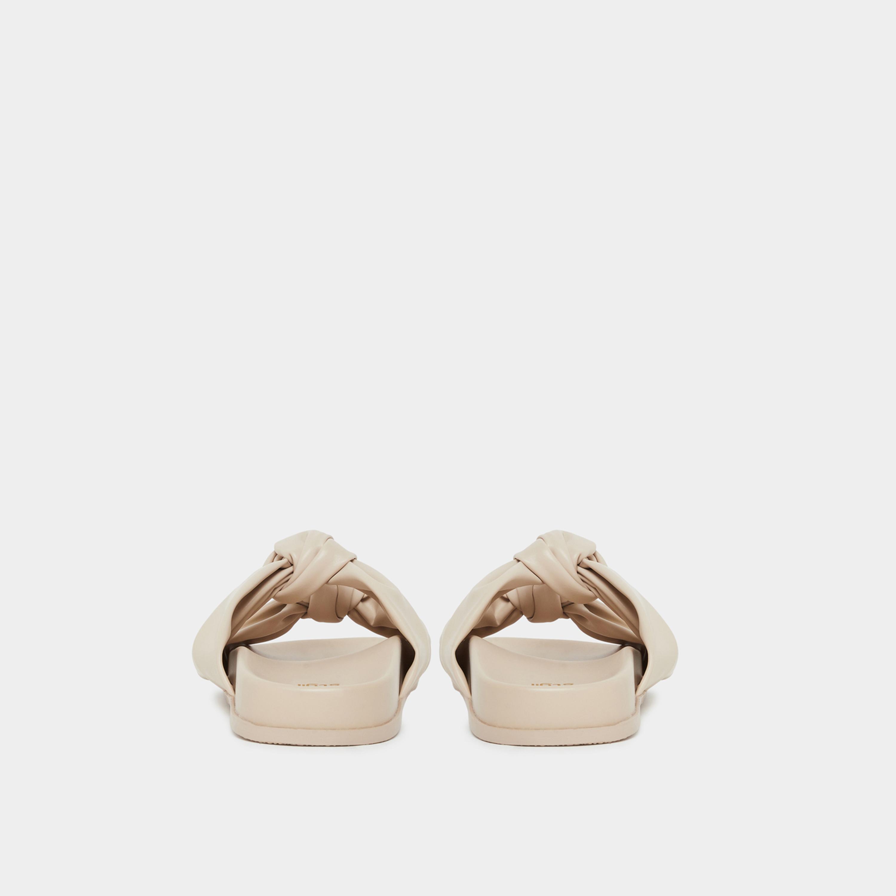 ستايلي - صندل بيج بتفاصيل عقدة مزدوجة للنساء-women-shoes-sandals-flats-image-5