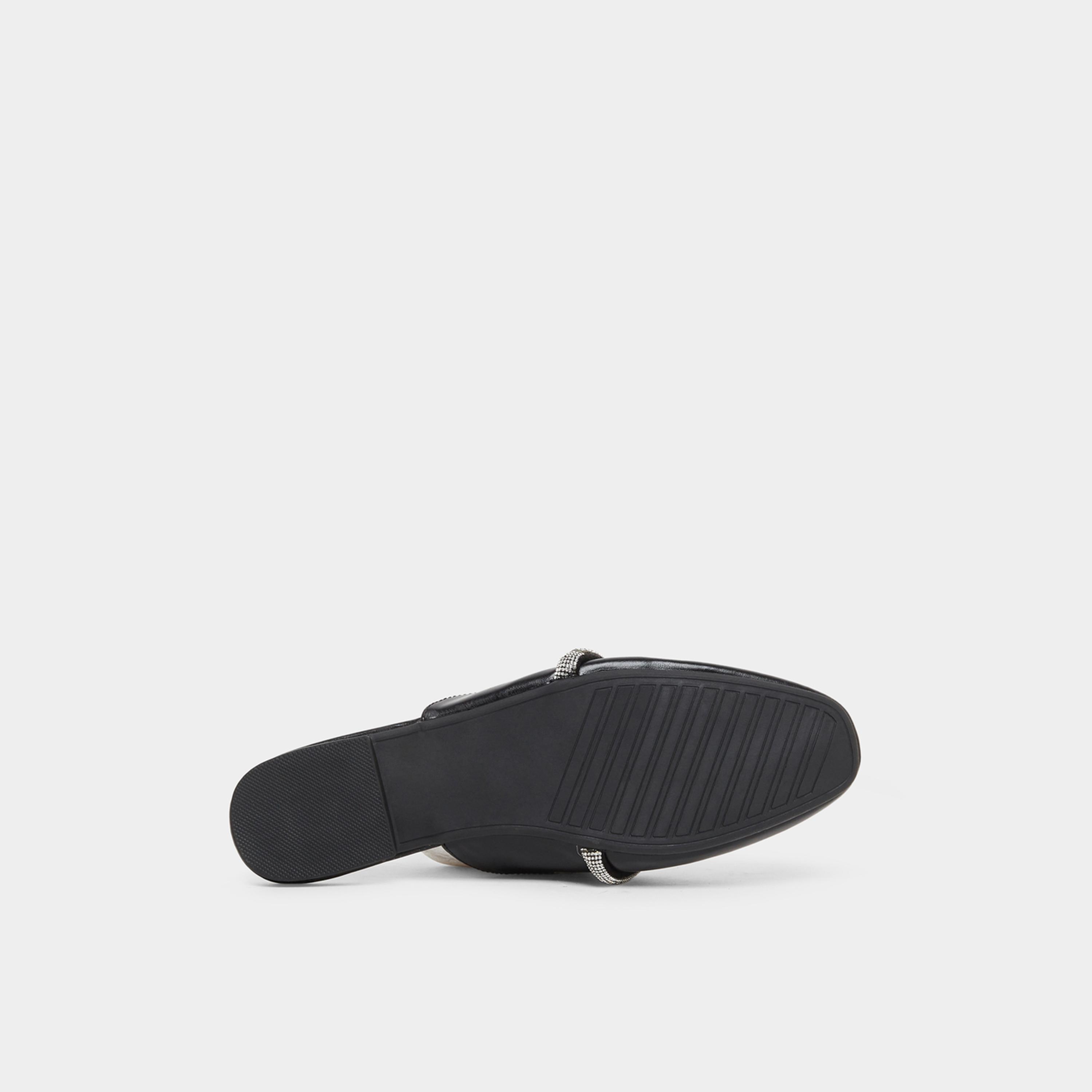 Styli Womens Black Rhinestone Detail Flat Mules-women-shoes-flats-mules-image-6