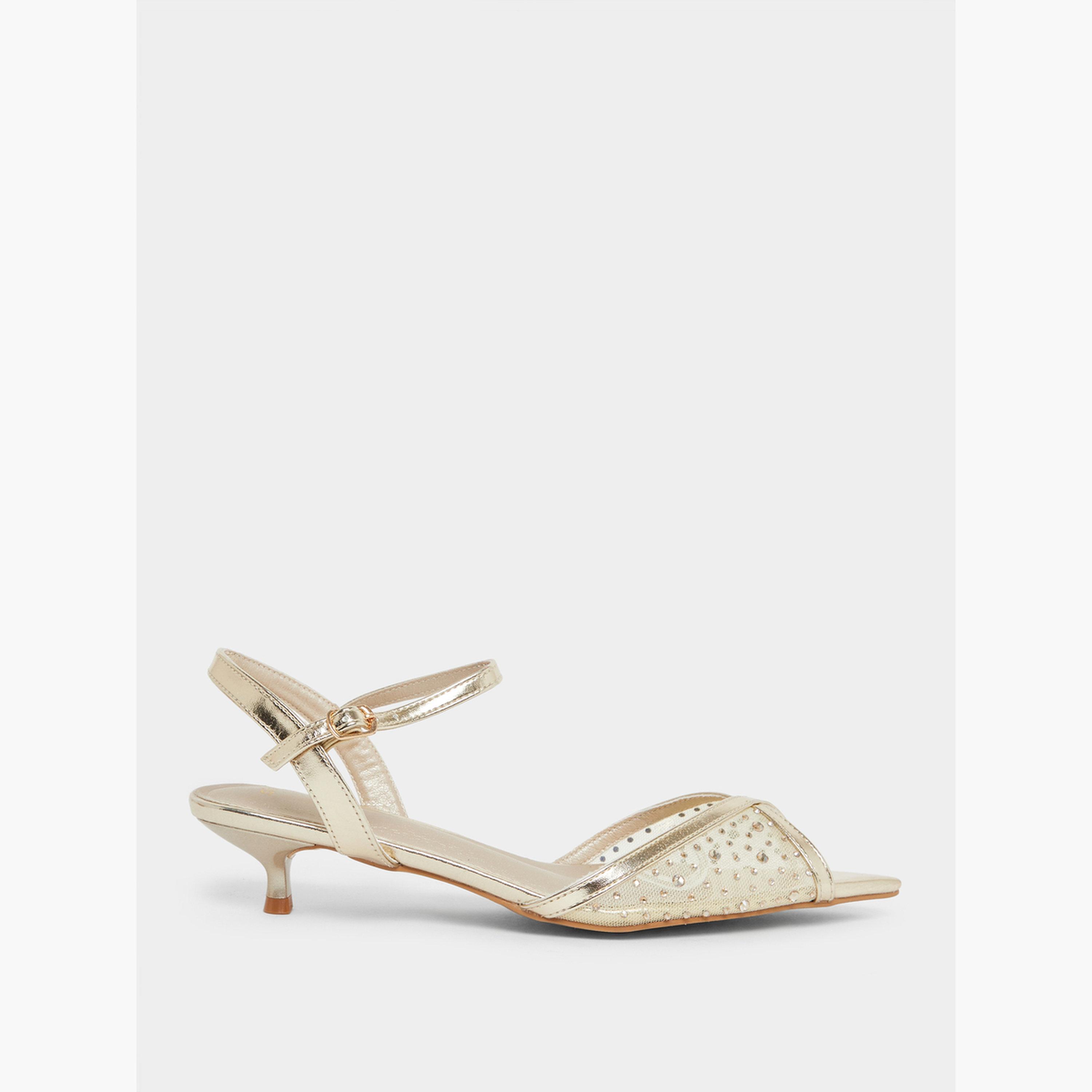 صندل كعب منخفض بجزء علوي مزين-women-shoes-sandals-heeled-image-2