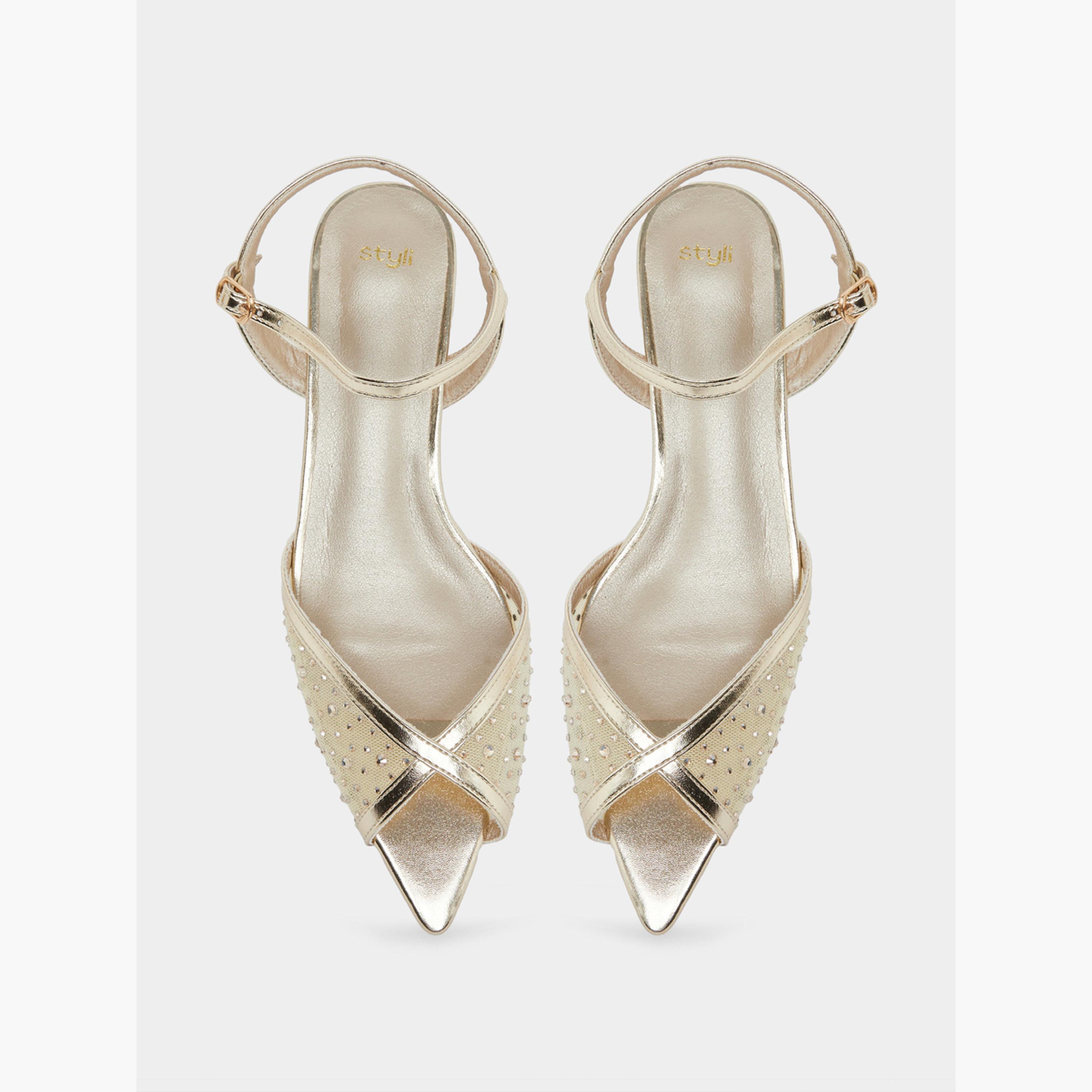 صندل كعب منخفض بجزء علوي مزين-women-shoes-sandals-heeled-image-5