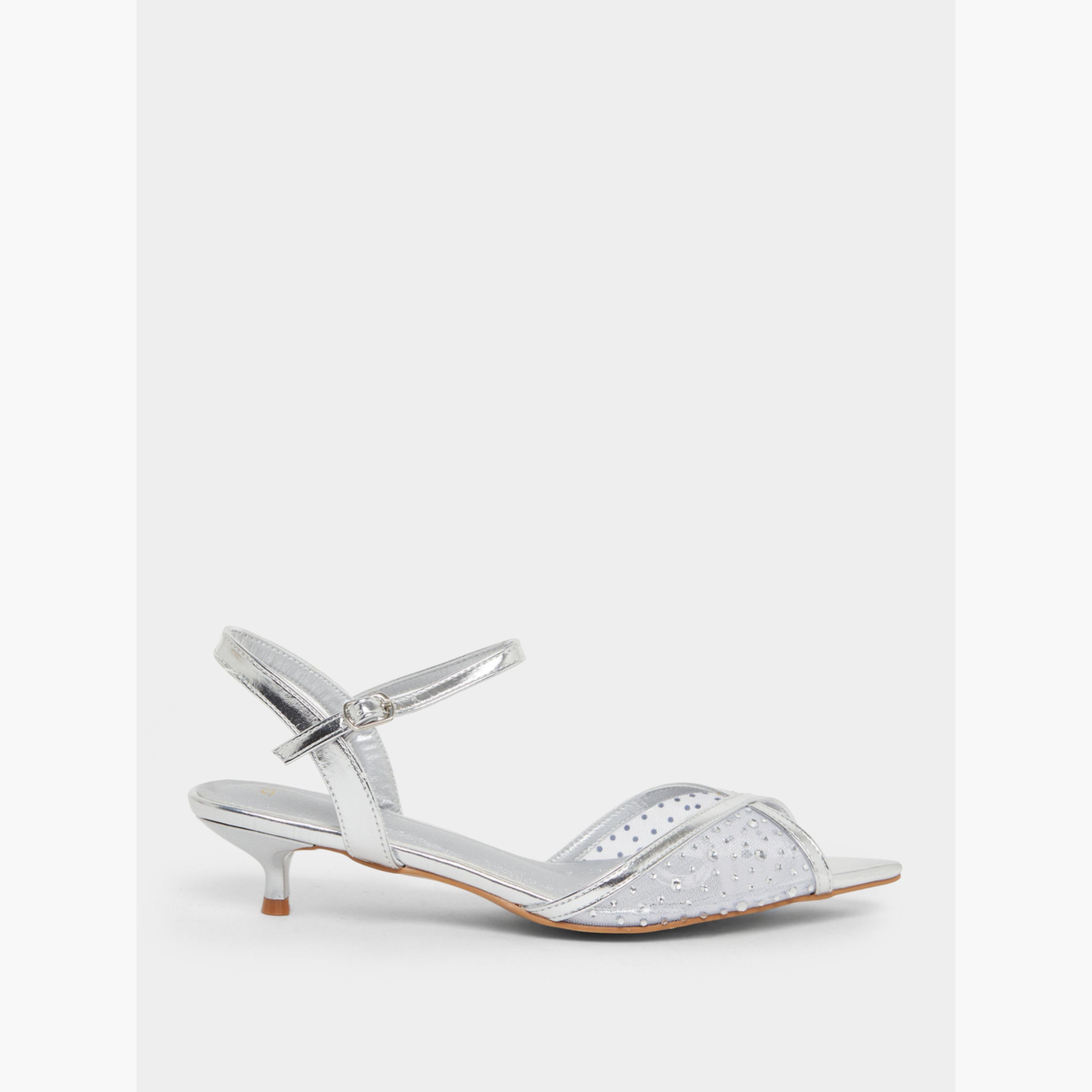 Styli Embellished Vamp Low Heel Sandals-women-shoes-sandals-heeled-image-2