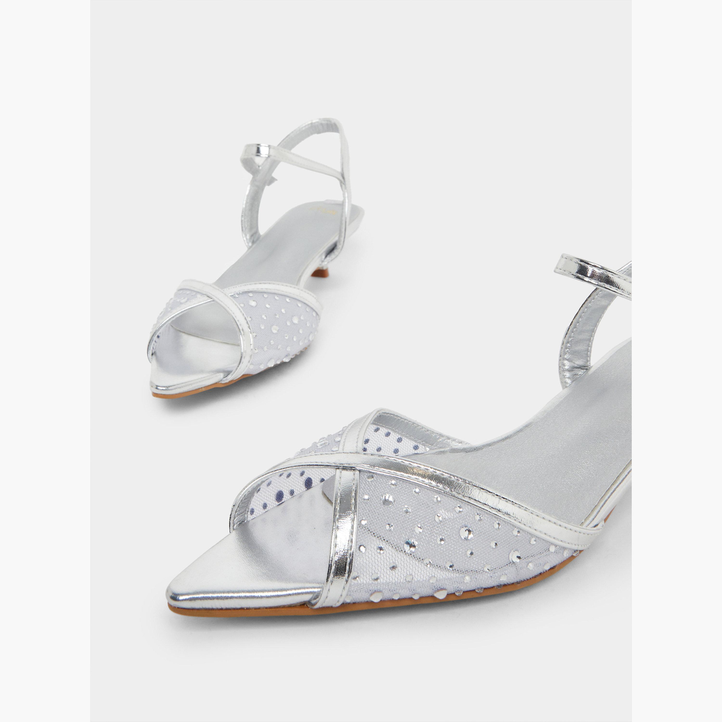 Styli Embellished Vamp Low Heel Sandals-women-shoes-sandals-heeled-image-3