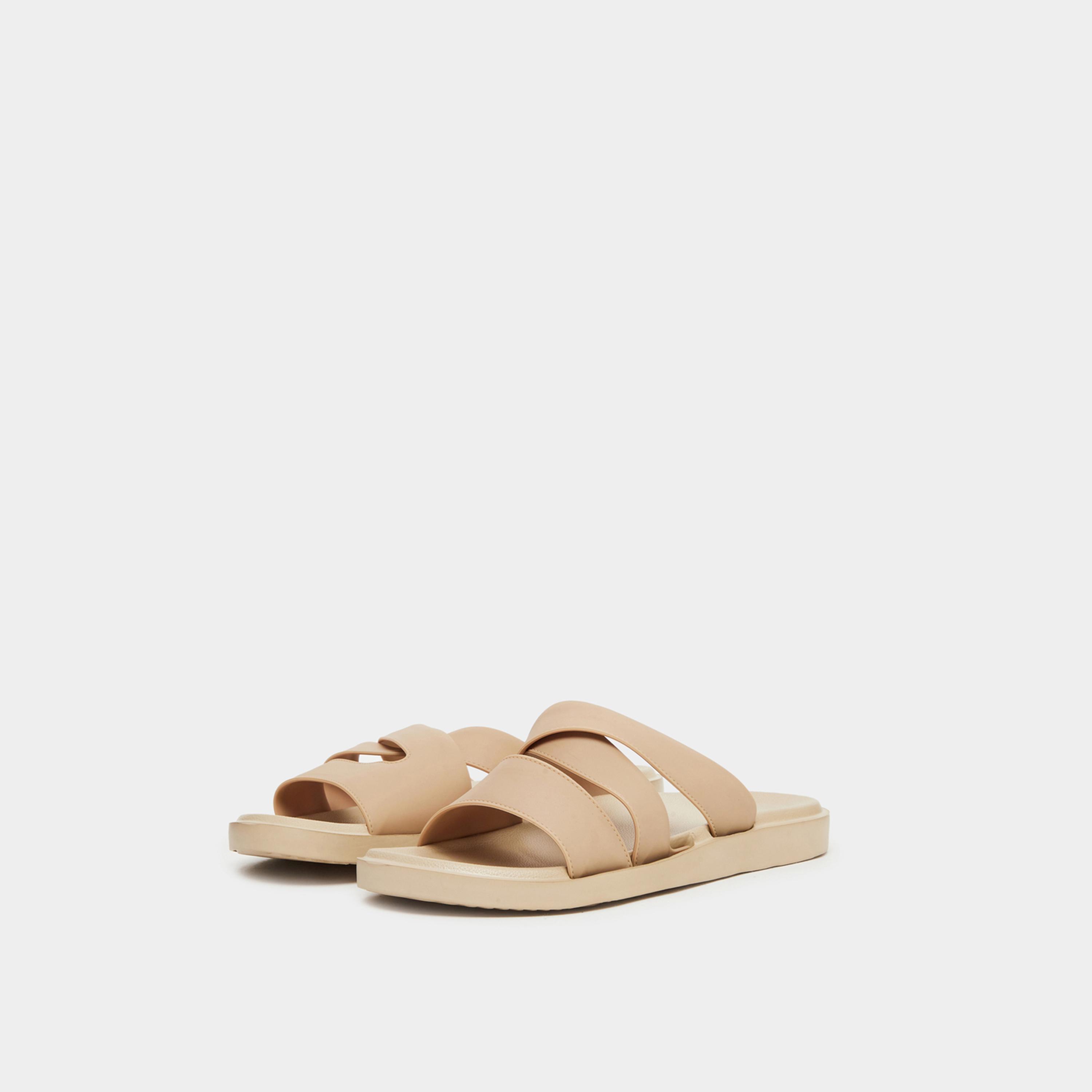 Styli Men Crisscross Strap Comfort Slides-men-shoes-flipflopsandslides-image-1