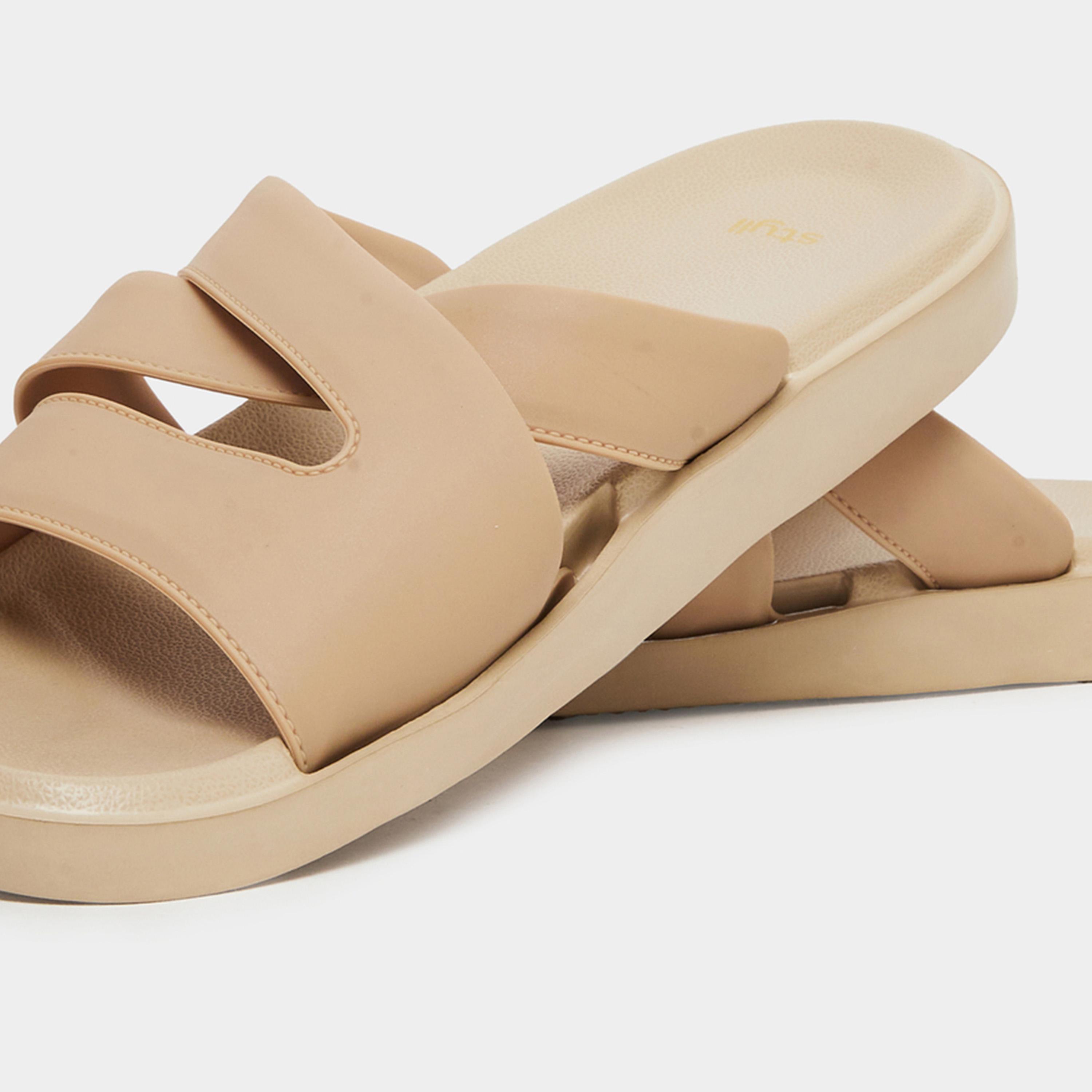 Styli Men Crisscross Strap Comfort Slides-men-shoes-flipflopsandslides-image-4