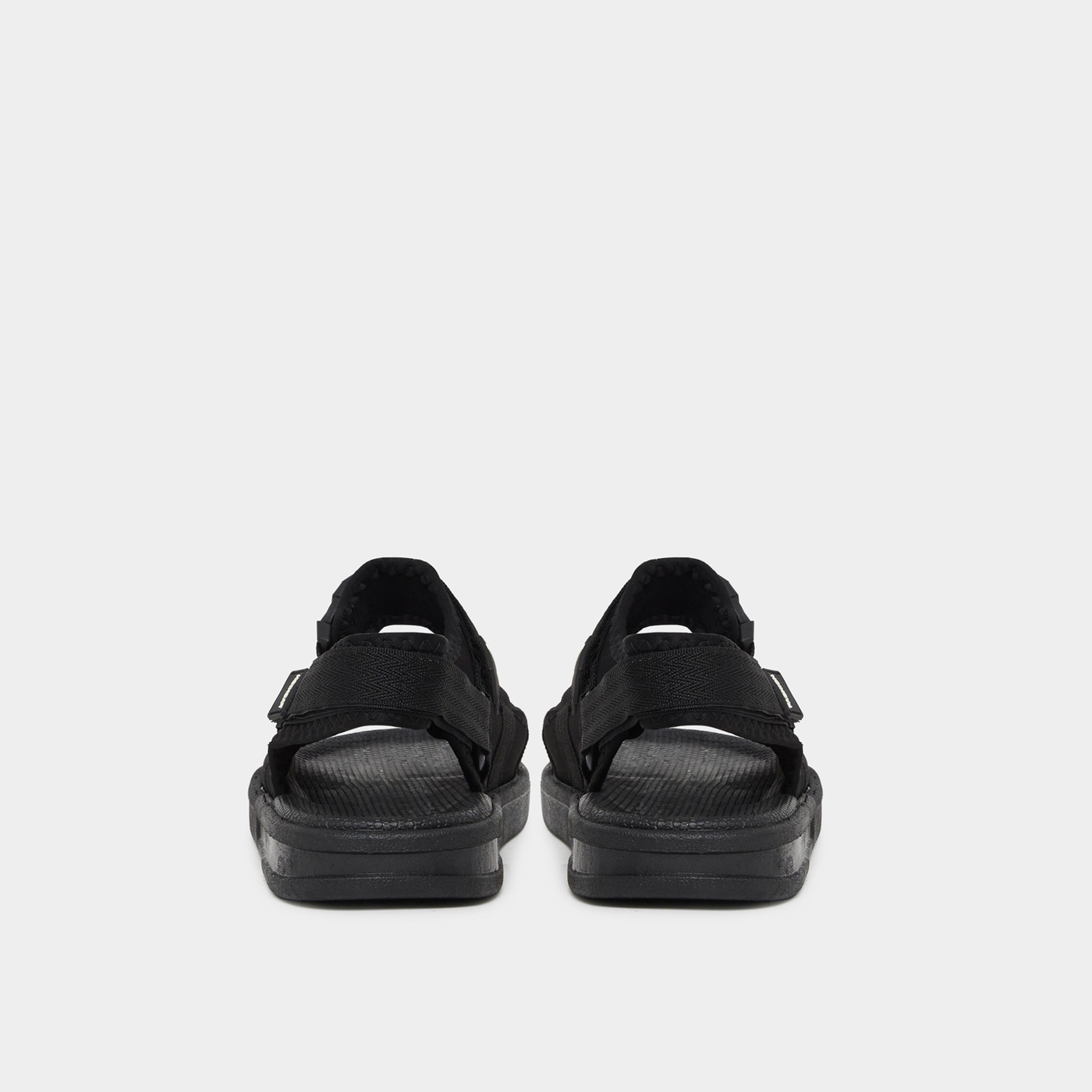 Styli Men Black Adjustable Strap Casual Sandals-men-shoes-sandals-image-4