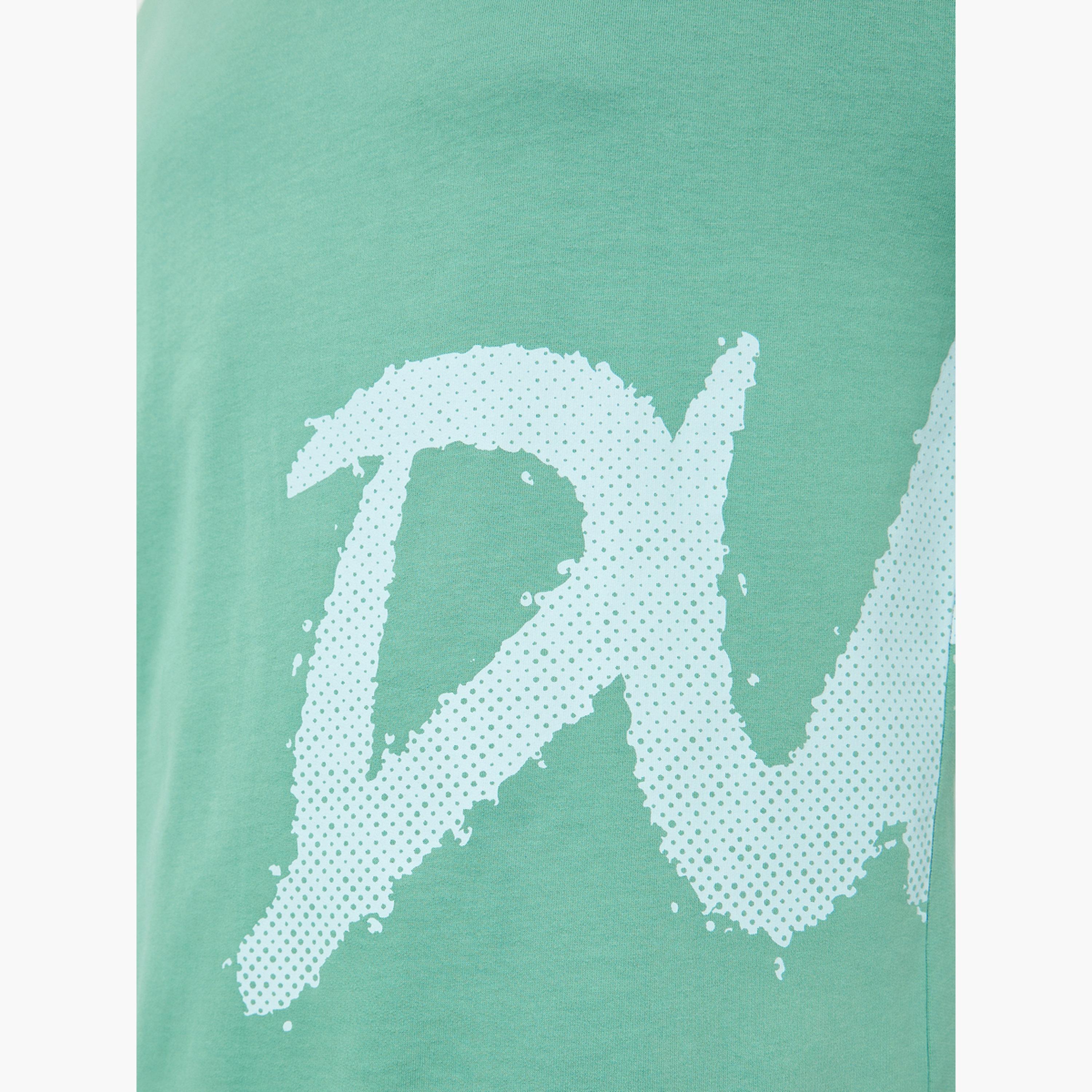 Styli Men Green Graphic Print Oversized T-Shirt-men-clothing-tshirtsandpolos-tshirts-image-4