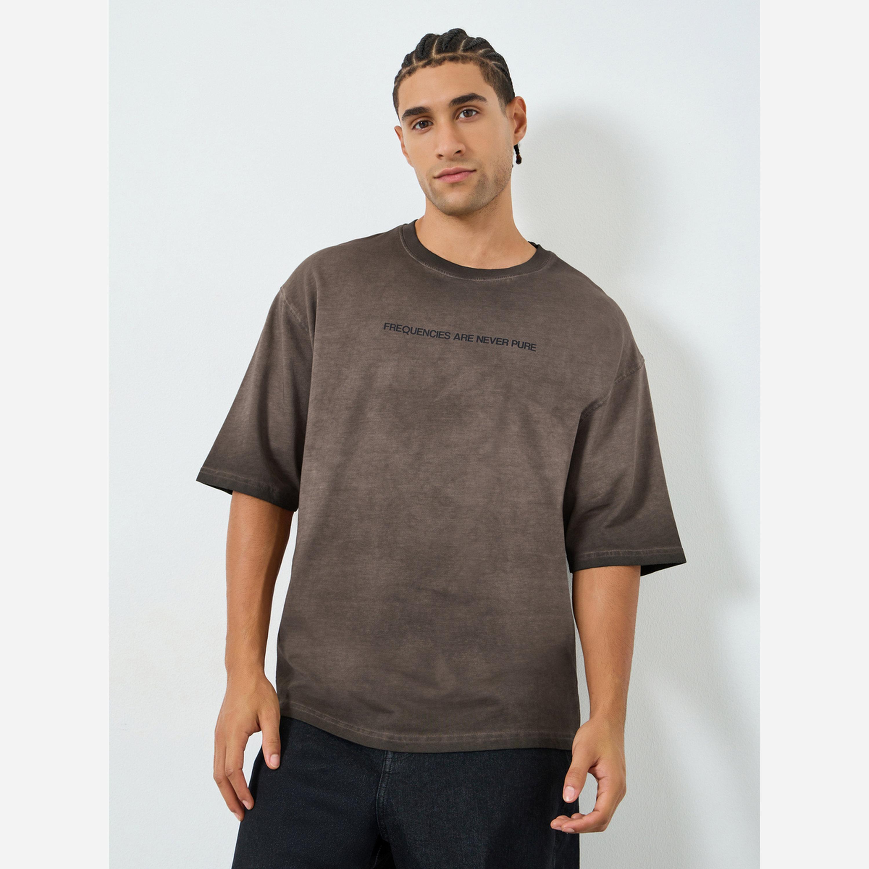 Styli Men Oversized Washed Spray T-Shirt-men-clothing-tshirtsandpolos-tshirts-image-1