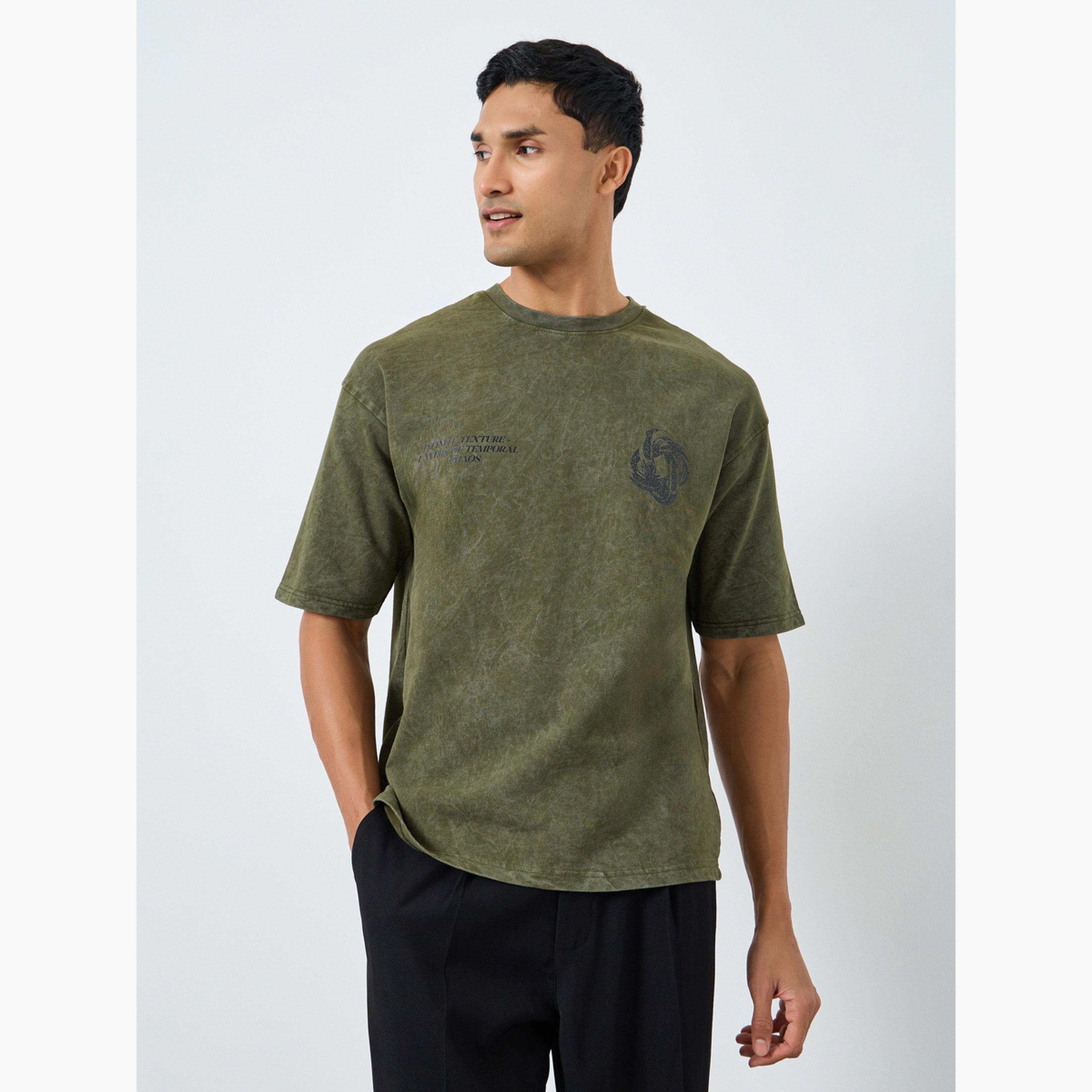 Styli Men Oversized Washed Printed T-Shirt-men-clothing-tshirtsandpolos-tshirts-image-1