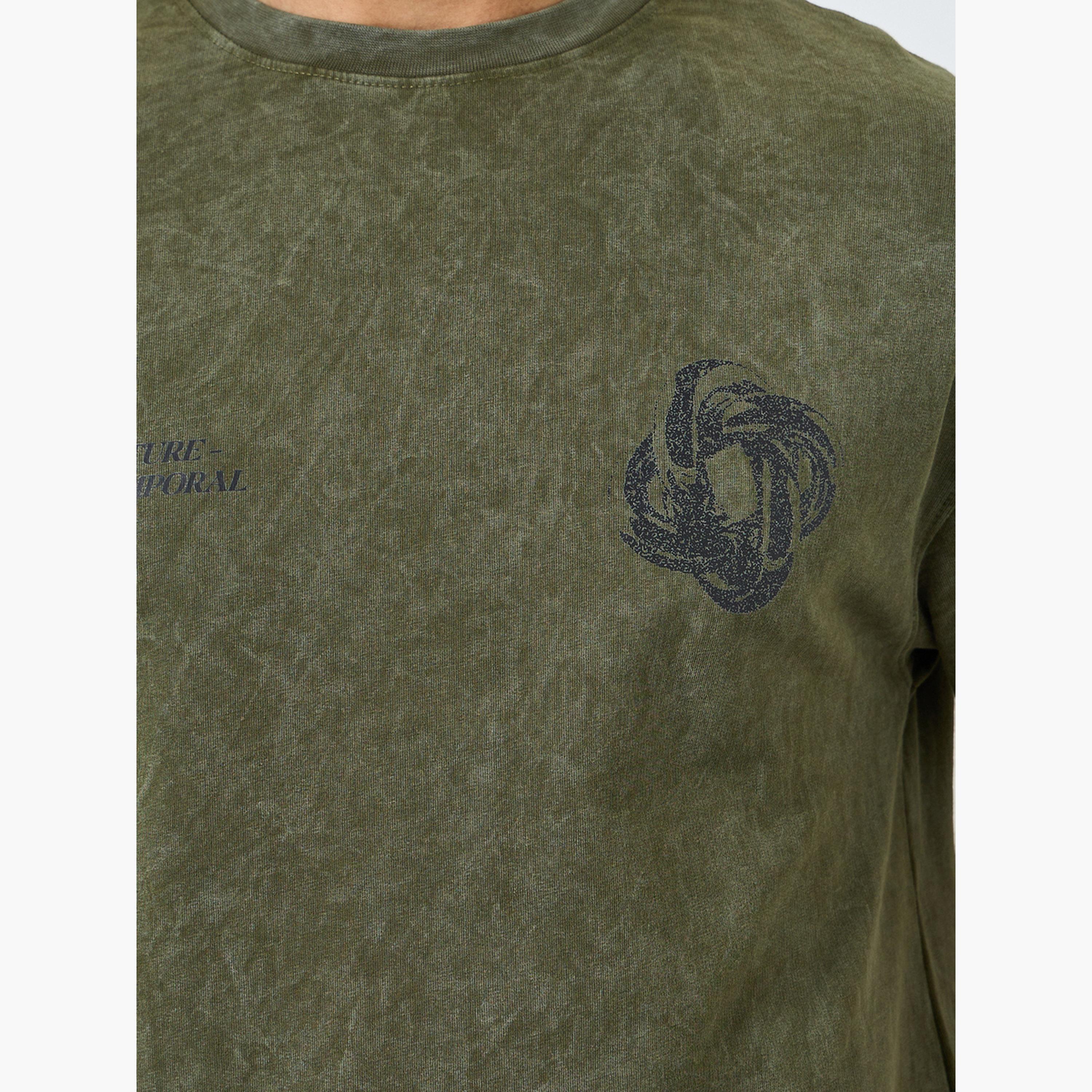تيشيرت واسع مطبوع بنمط مغسول-men-clothing-tshirtsandpolos-tshirts-image-4