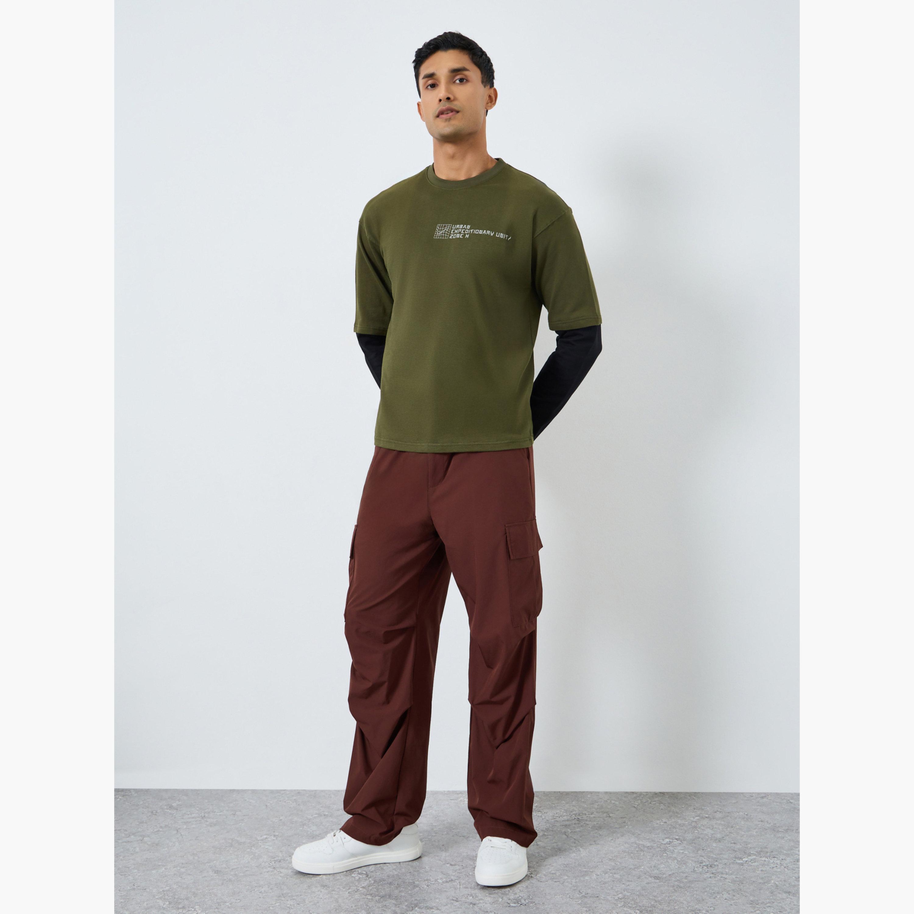 Styli Men Oversized Twofer Sleeve Style T-Shirt-men-clothing-tshirtsandpolos-tshirts-image-2