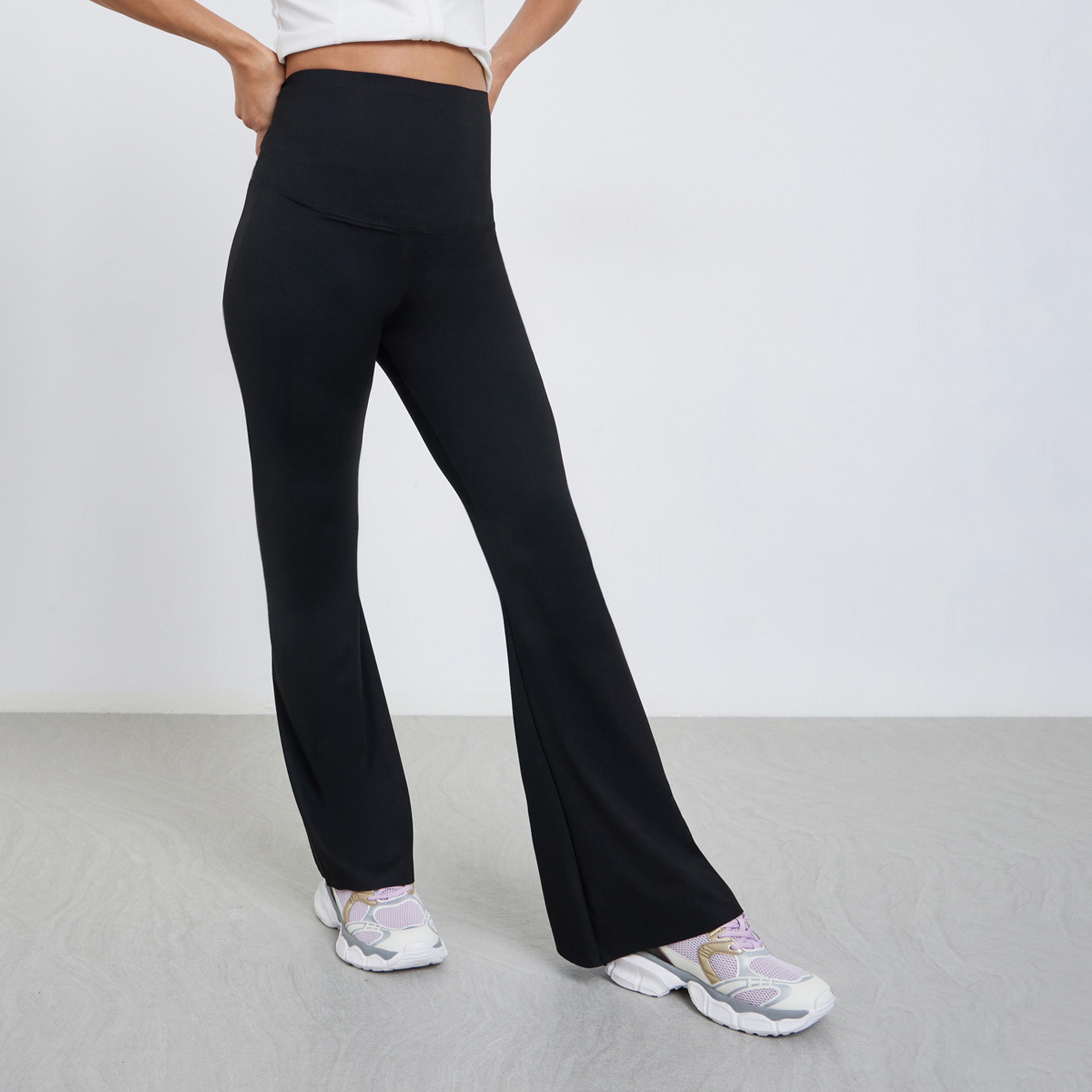 ستايلي - بنطال ضيق واسع للغاية بخصر عريض-women-clothing-sportswearandactivewear-bottoms-leggings-image-1